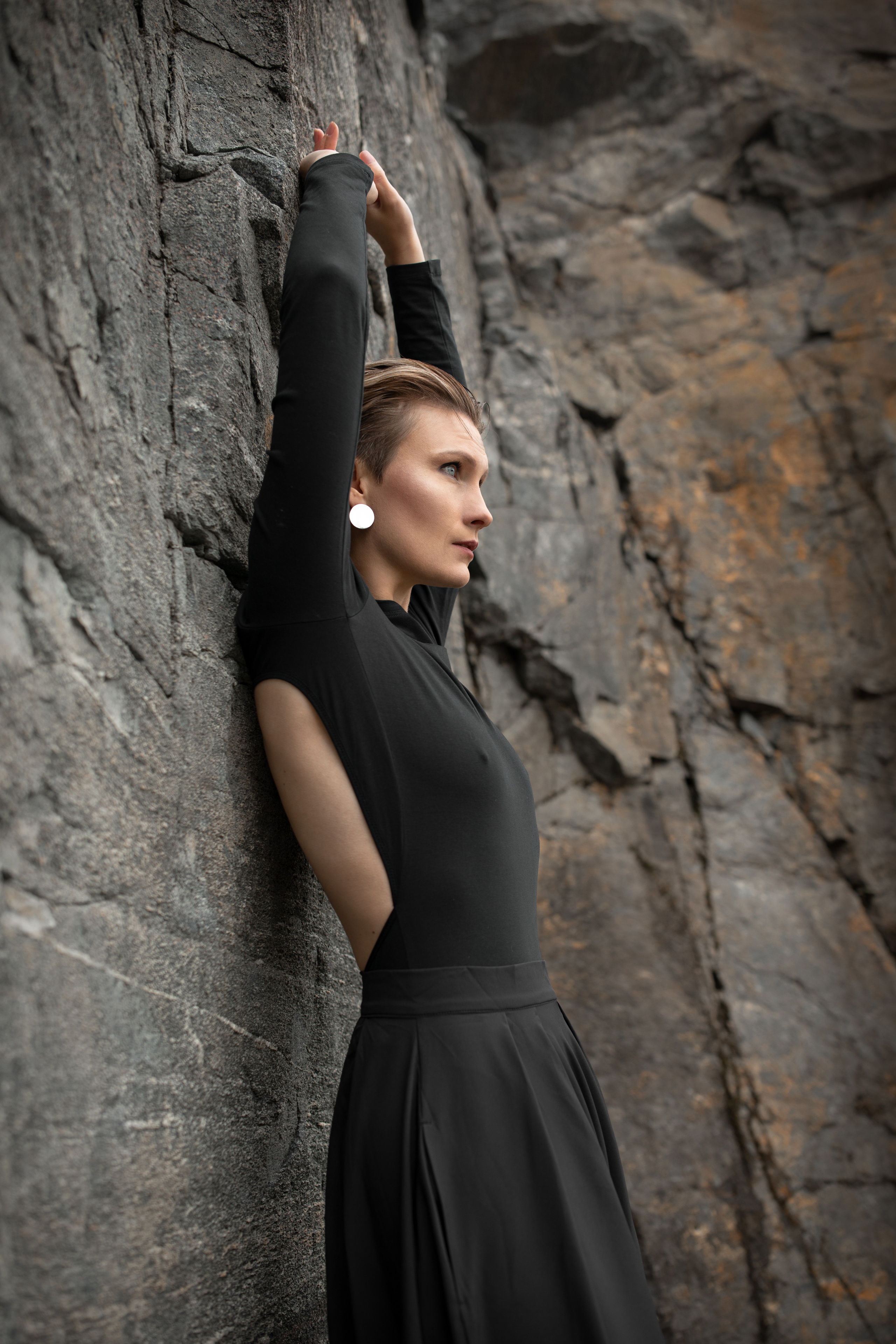 Alexandra. Съёмка в скалах. Фотографы в Кандалакше Олеся и Юрий. Мурманская область, Россия