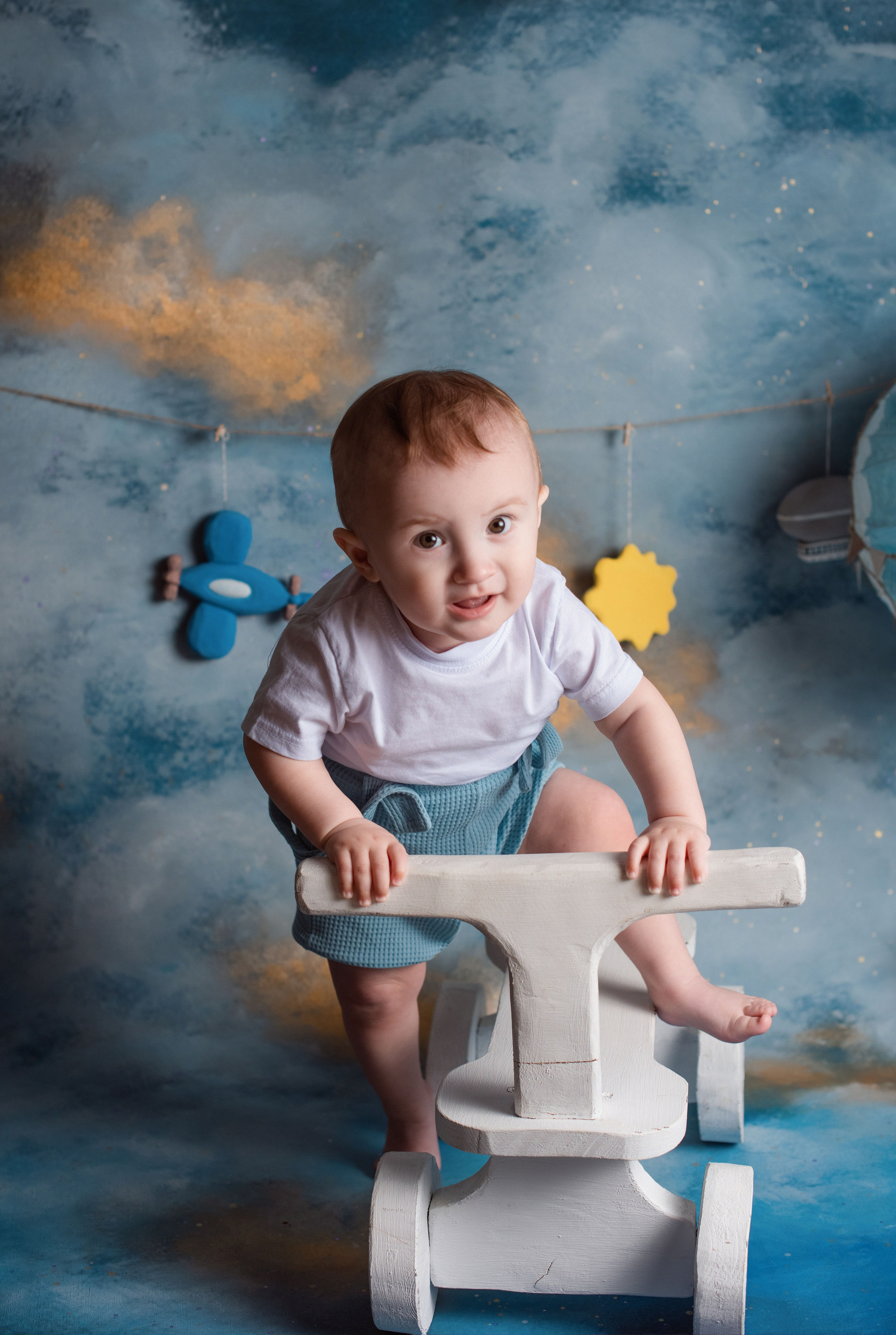 Фотозоны на Годик «Крафт». Фотограф Новорожденных во Владивостоке Ольга Галаницкая