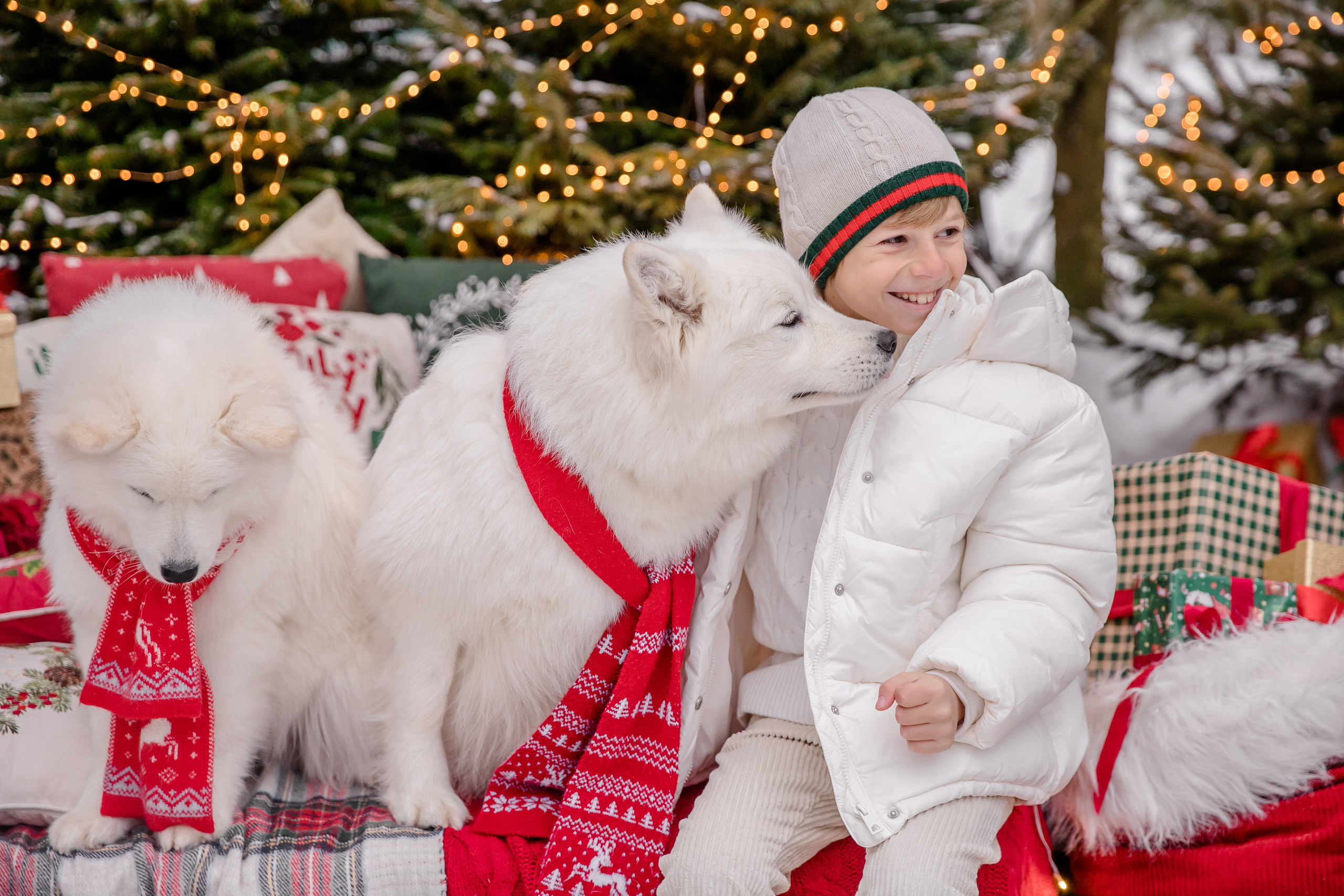 Новогодние фотосессии — уличные локации. Семейный и детский фотограф в Москве Вера Ускова