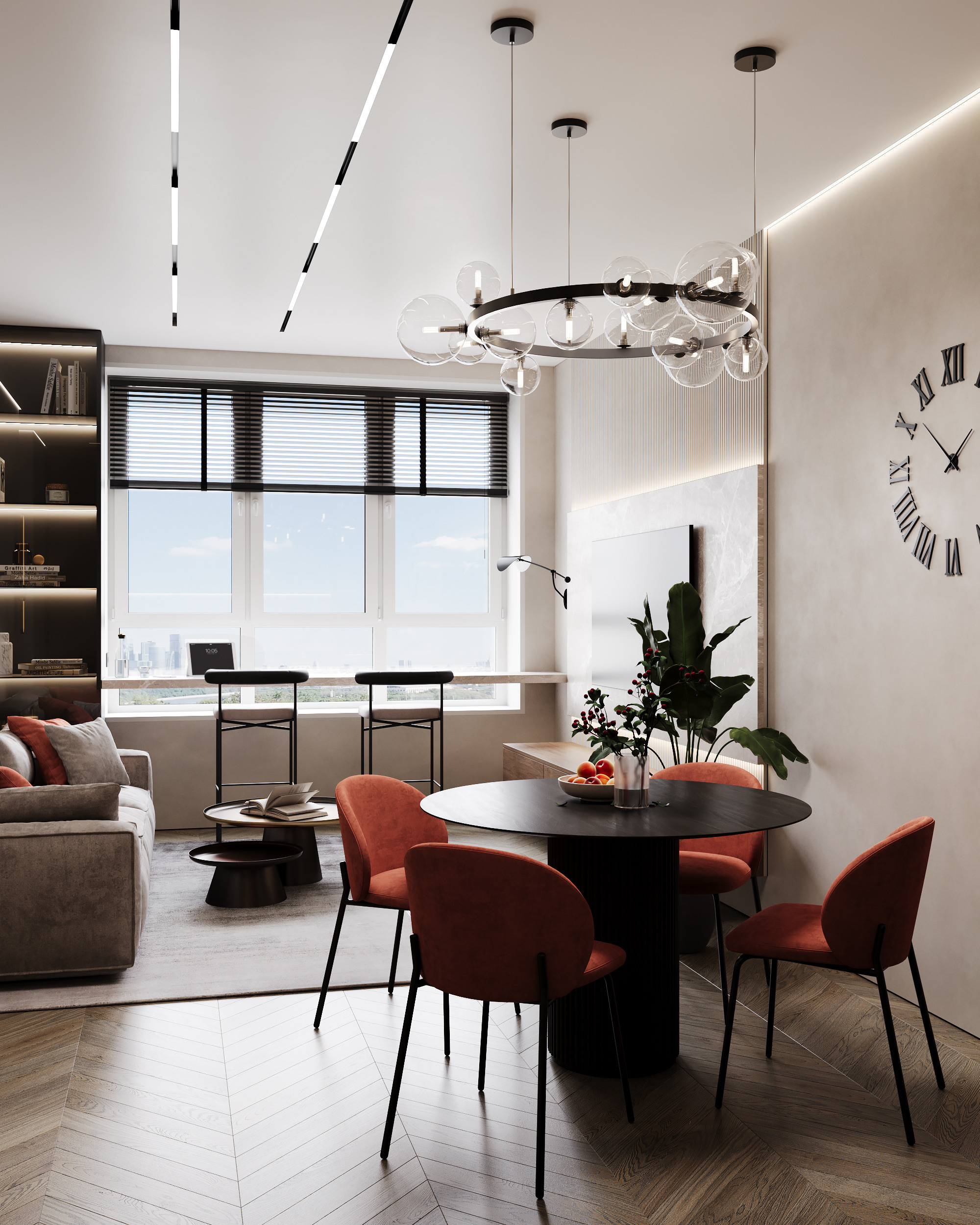 Western Port. Дизайн интерьера | 3D визуализация | Миланская Марина