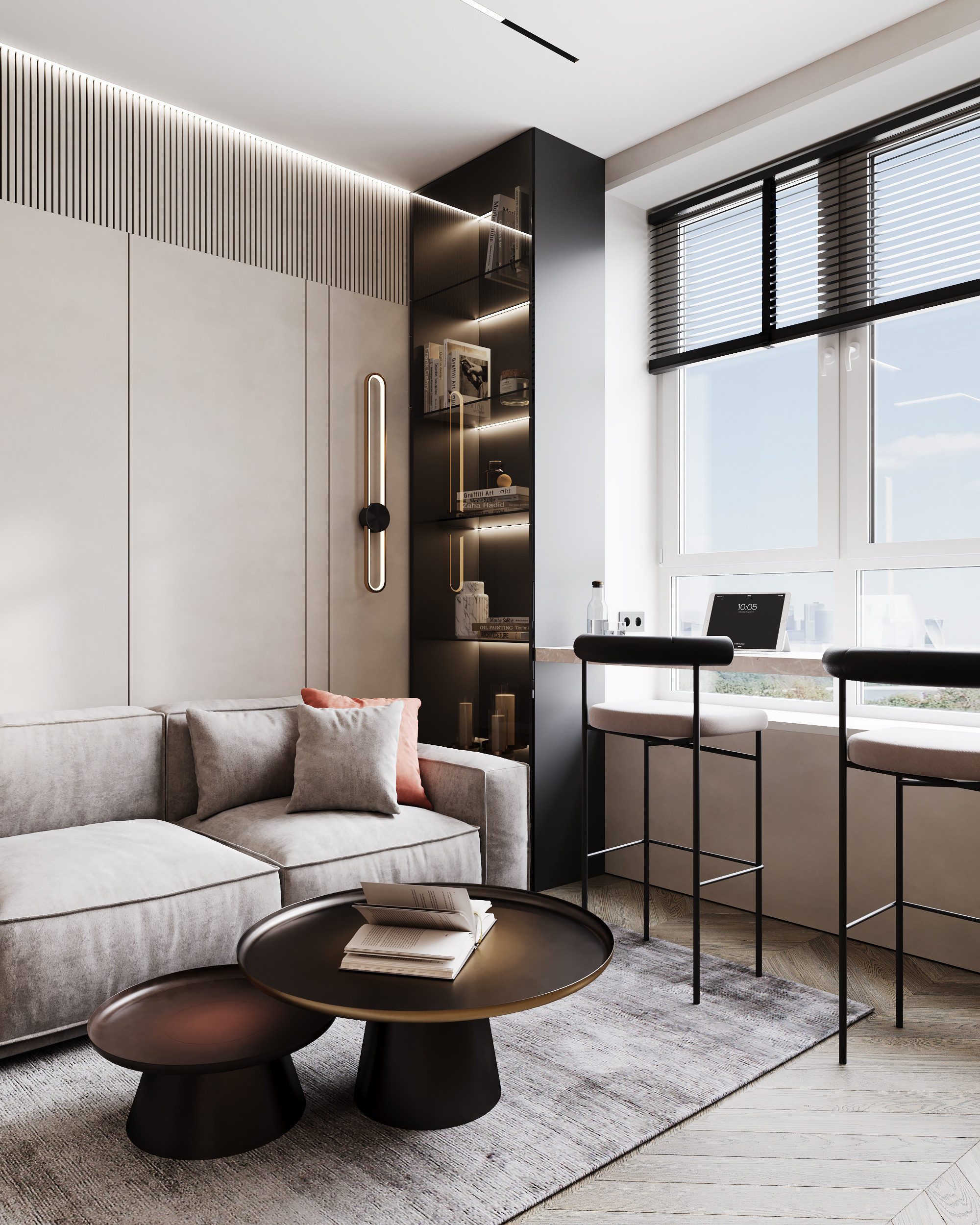 Western Port. Дизайн интерьера | 3D визуализация | Миланская Марина