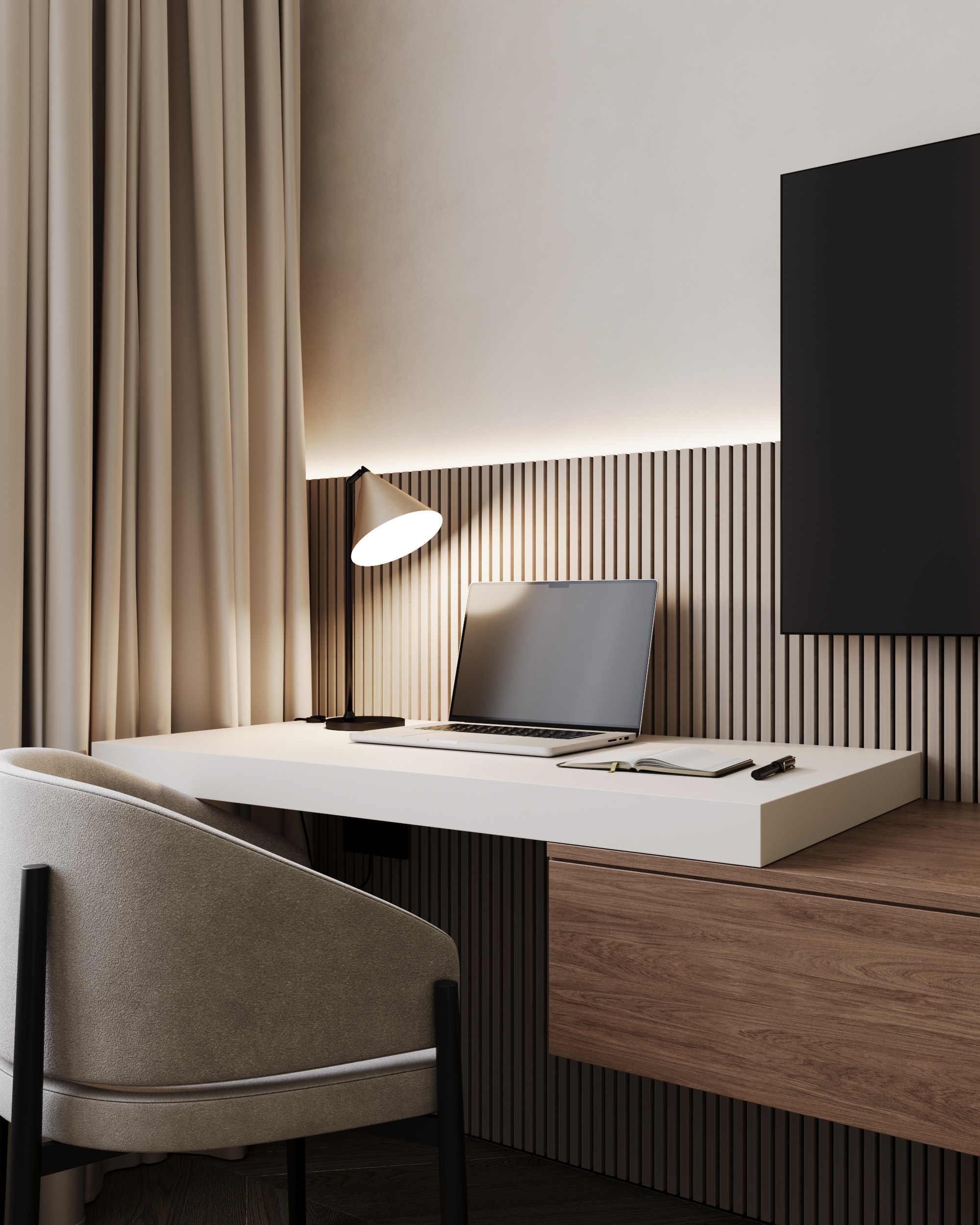 Western Port. Дизайн интерьера | 3D визуализация | Миланская Марина