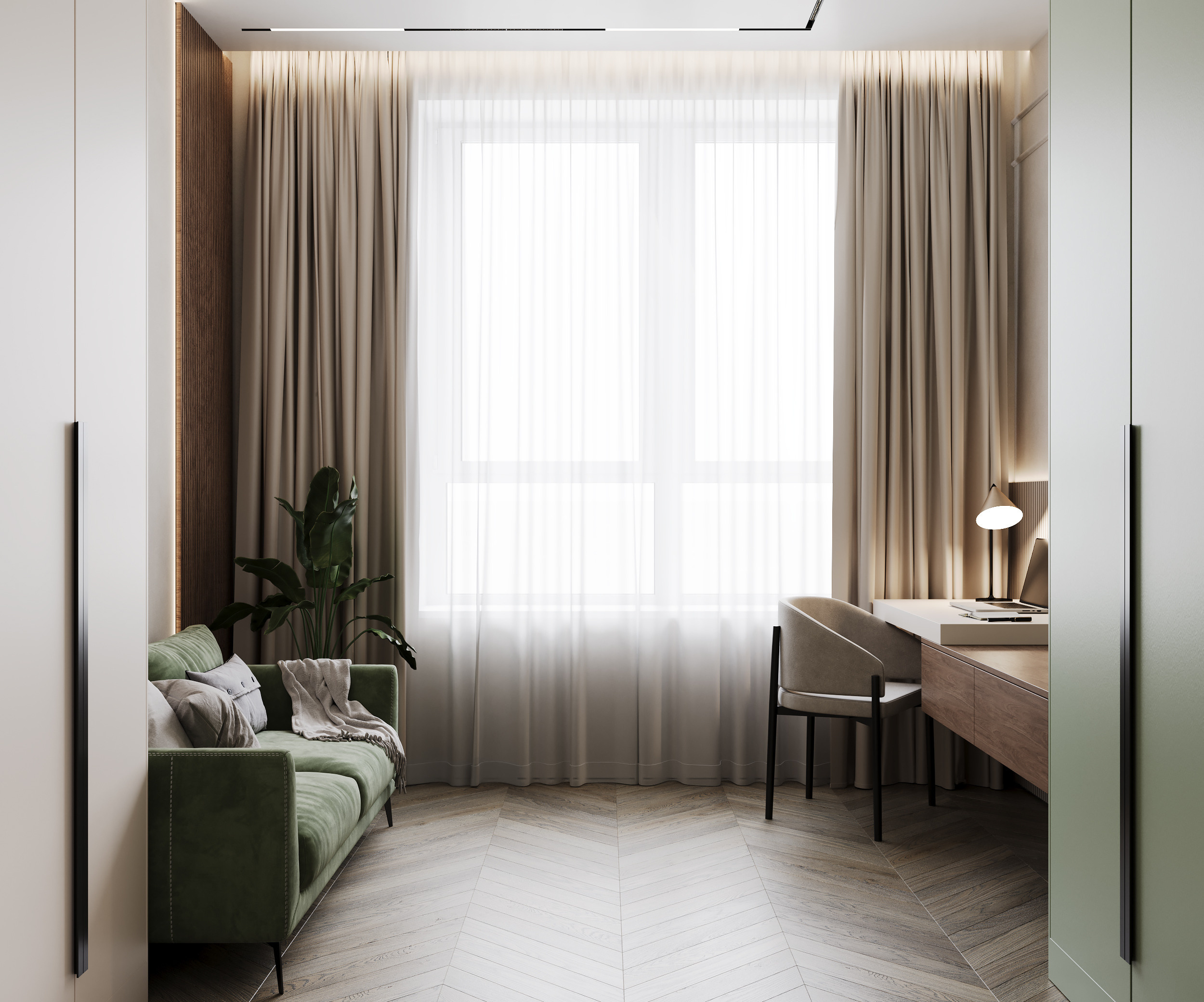 Western Port. Дизайн интерьера | 3D визуализация | Миланская Марина