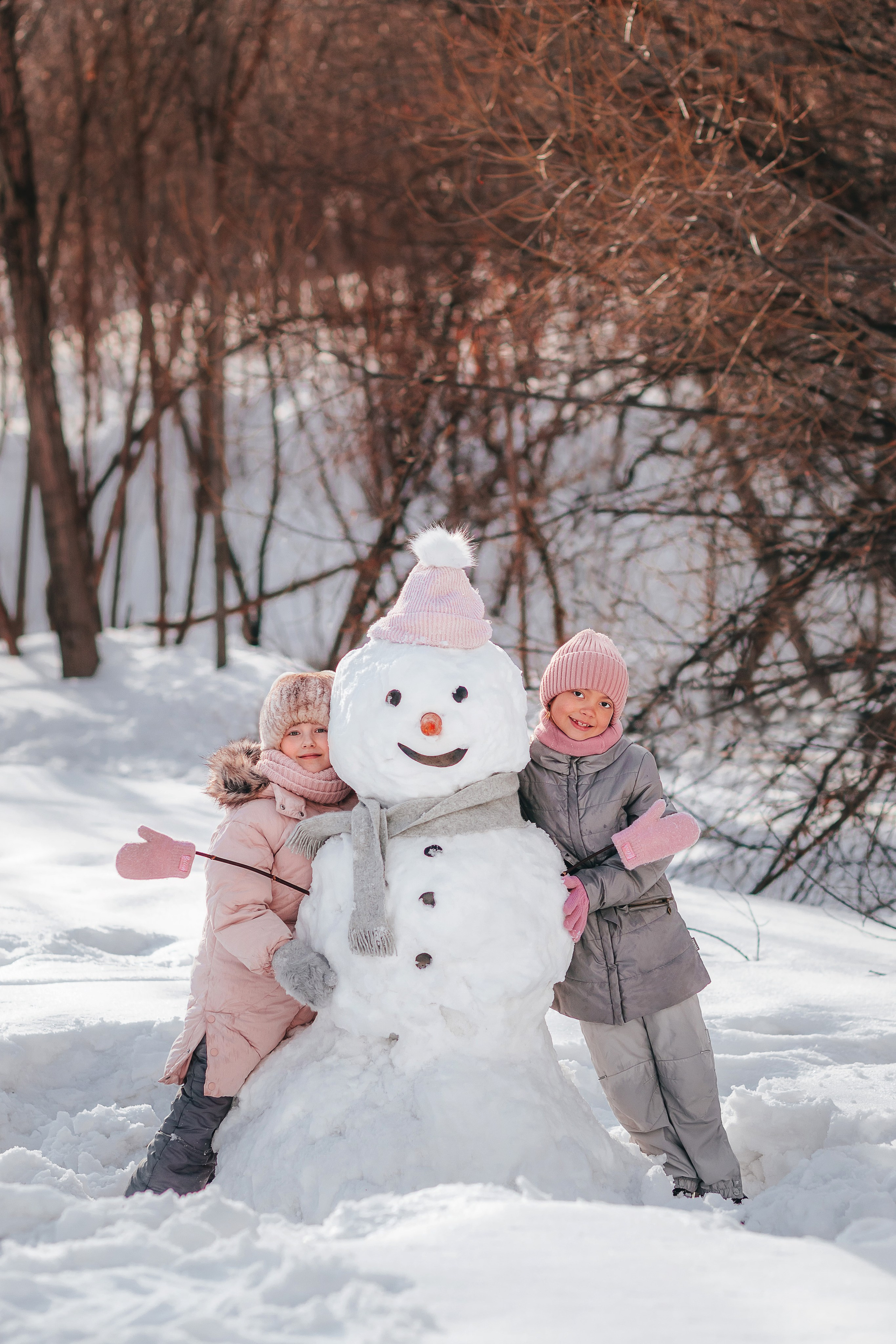 Снеговик. Семейный и детский фотограф в г. Новосибирске Макеева Анастасия