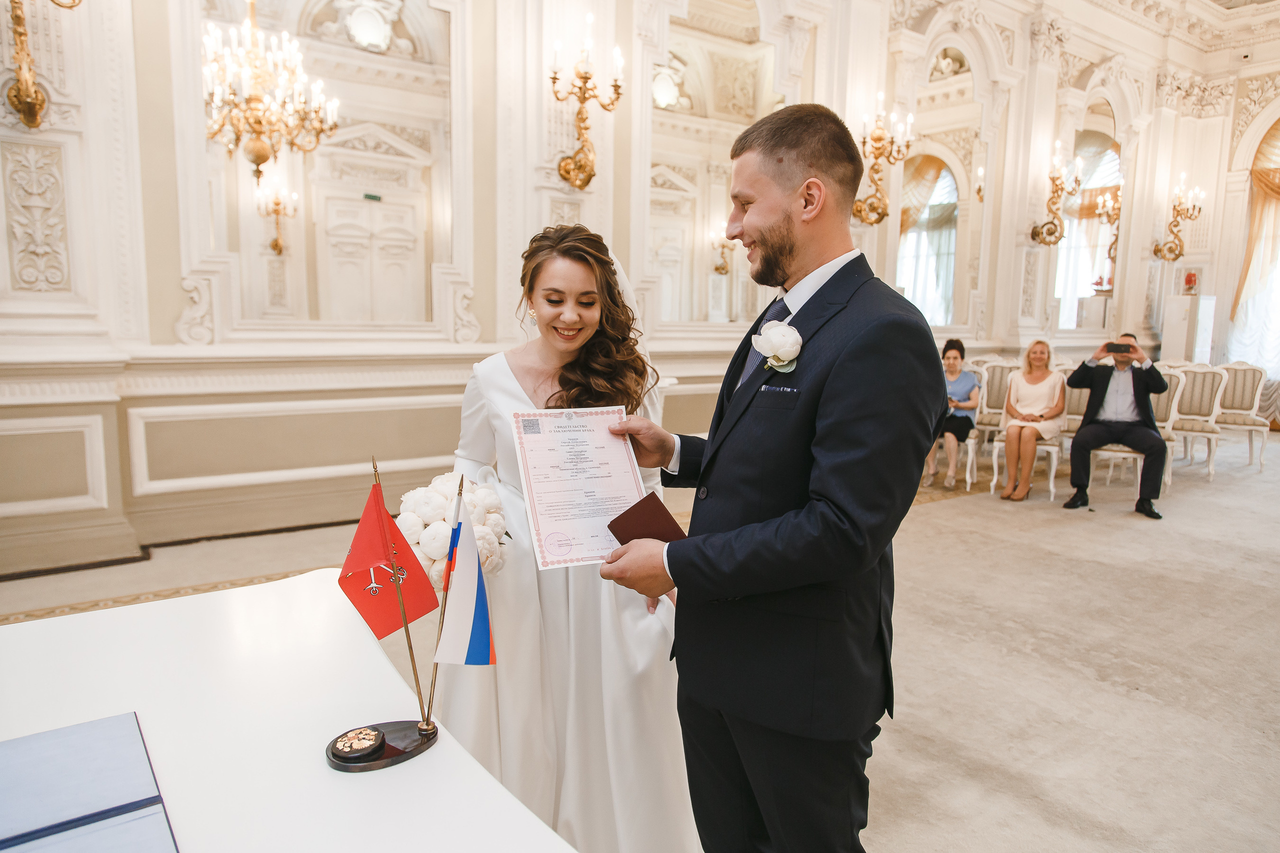 Фотосъемка свадьбы в 1 дворце бракосочетания