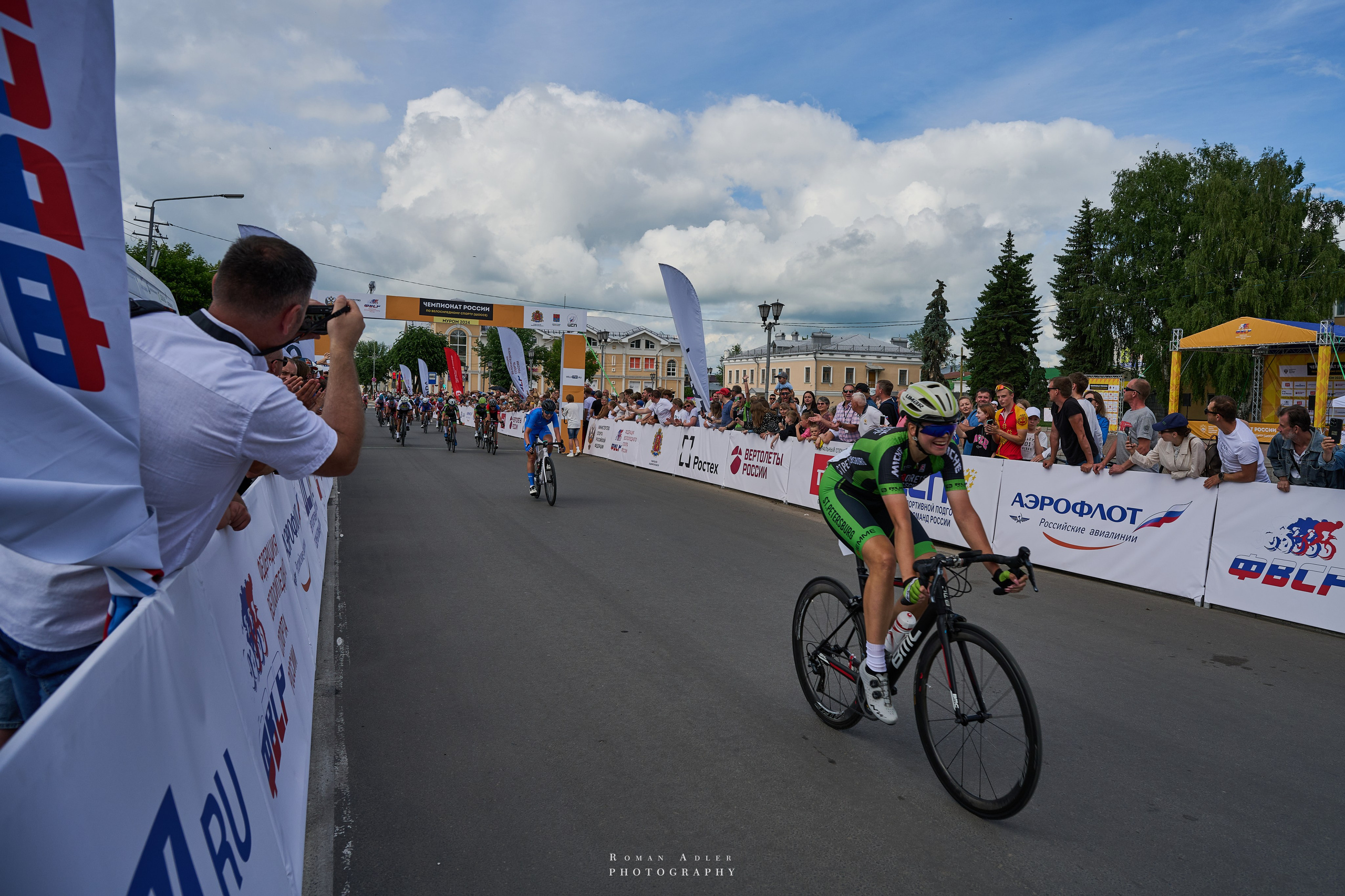 Чемпионат России по велоспорту (Муром 2024). Фотограф Роман Адлер