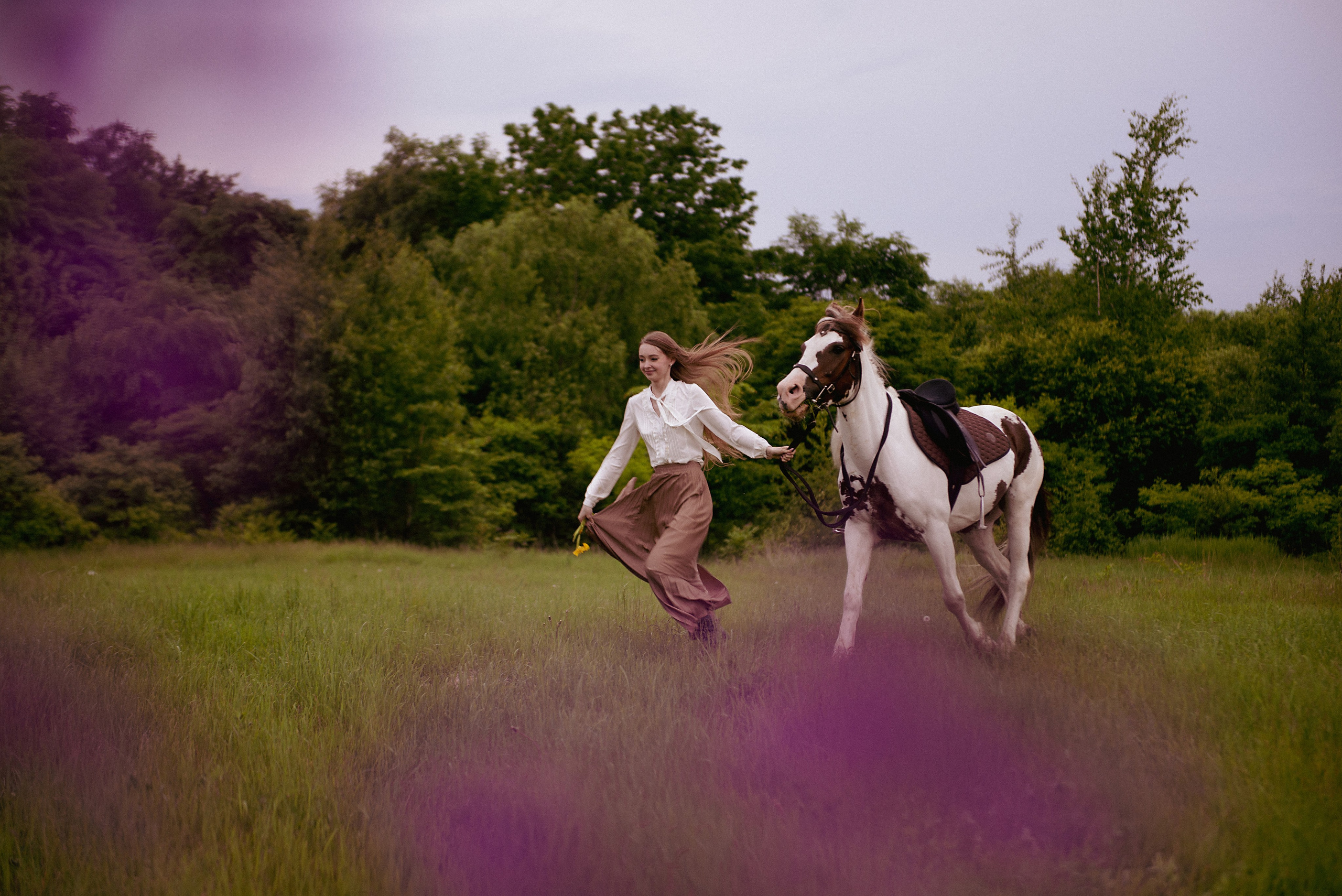 Фотосессия с лошадью. Модель Дарья. Фотограф в Хабаровске