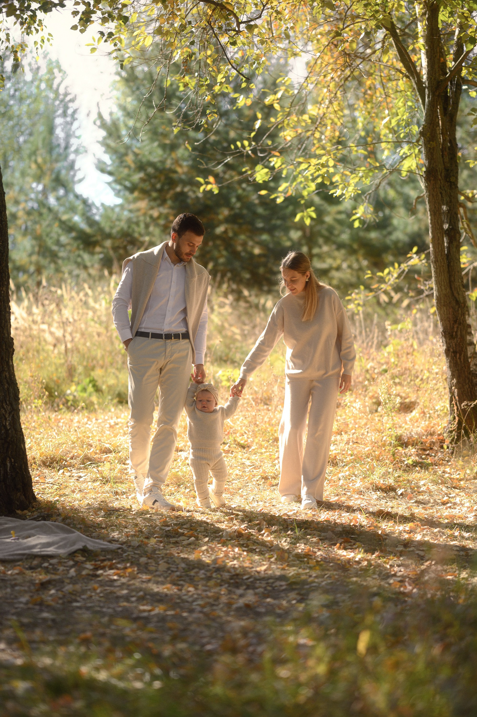 Осень для троих. Семейный, свадебный и репортажный фотограф в Москве Анастасия Светлова