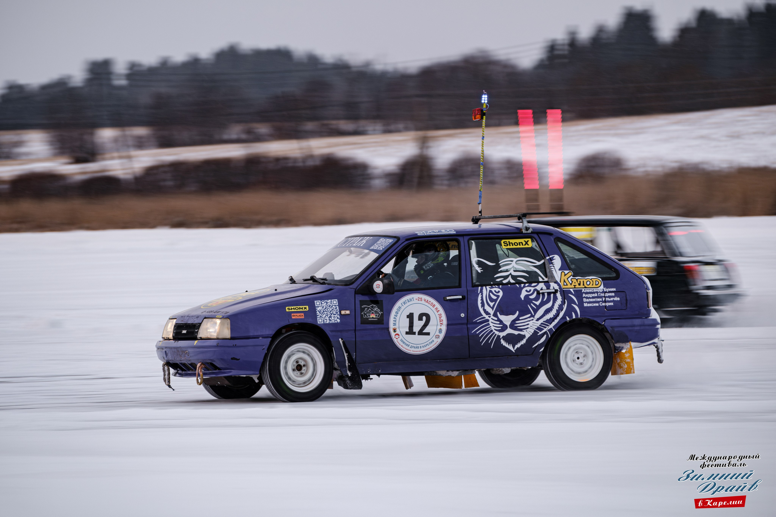 «Зимний Драйв в Карелии» Авто Марафон-гигант «25 часов на льду» Илона Накутис, Николай Грязин, джимхана, фотограф Антон Медведев, icoguar, Сортавала, Карелия