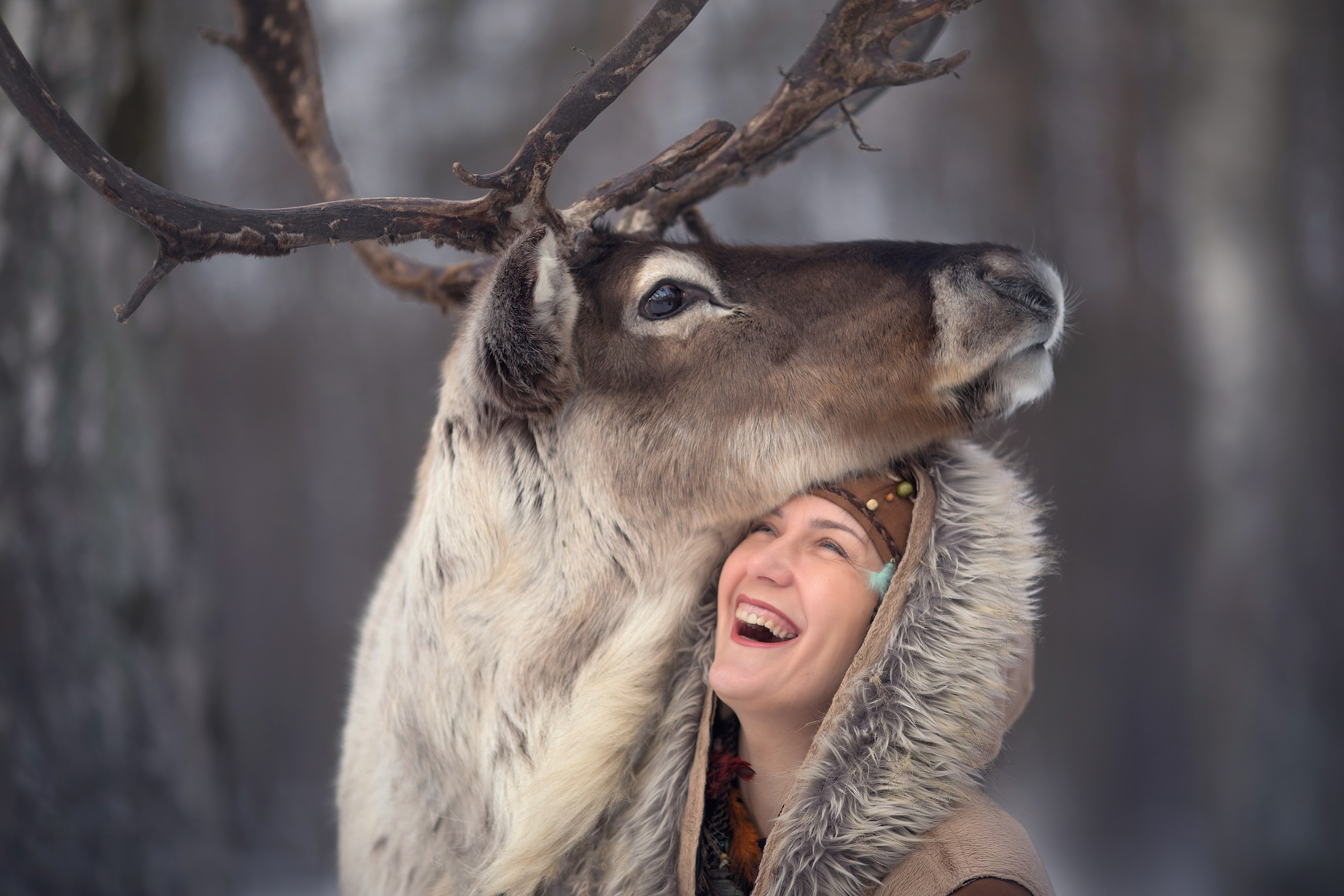 Shamanka (Reindeer). Children’s and family photographer Ekaterina Ureva in Moscow