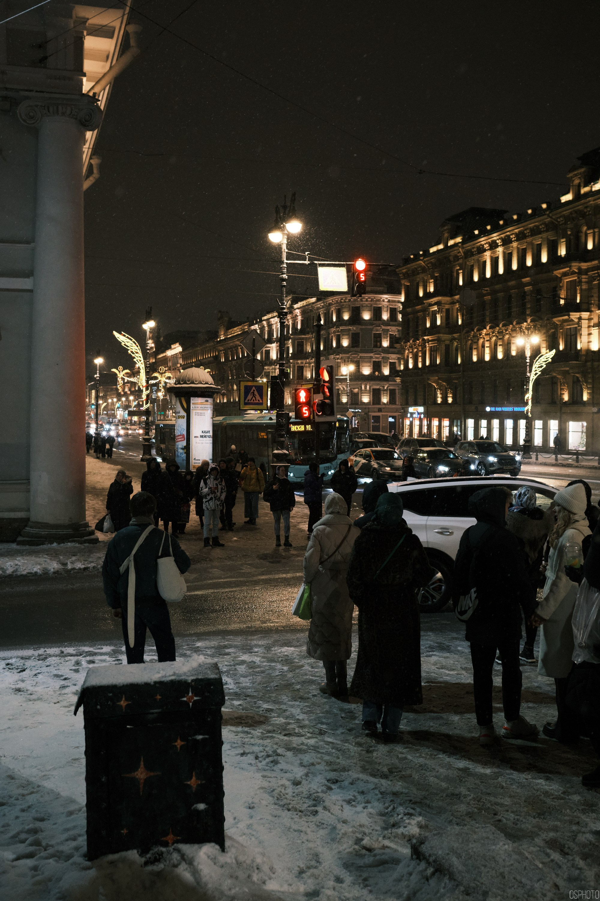 Снег и туман в Санкт-Петербурге. Фотографъ Сергѣевъ. Поймать мгновеніе