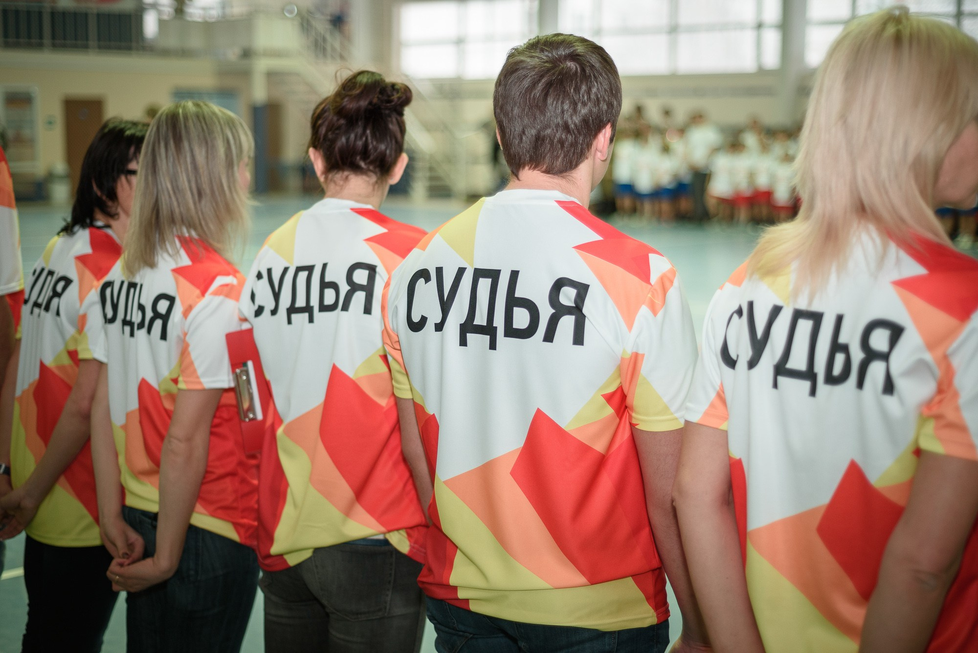 Судьи соревнований на торжественном открытии