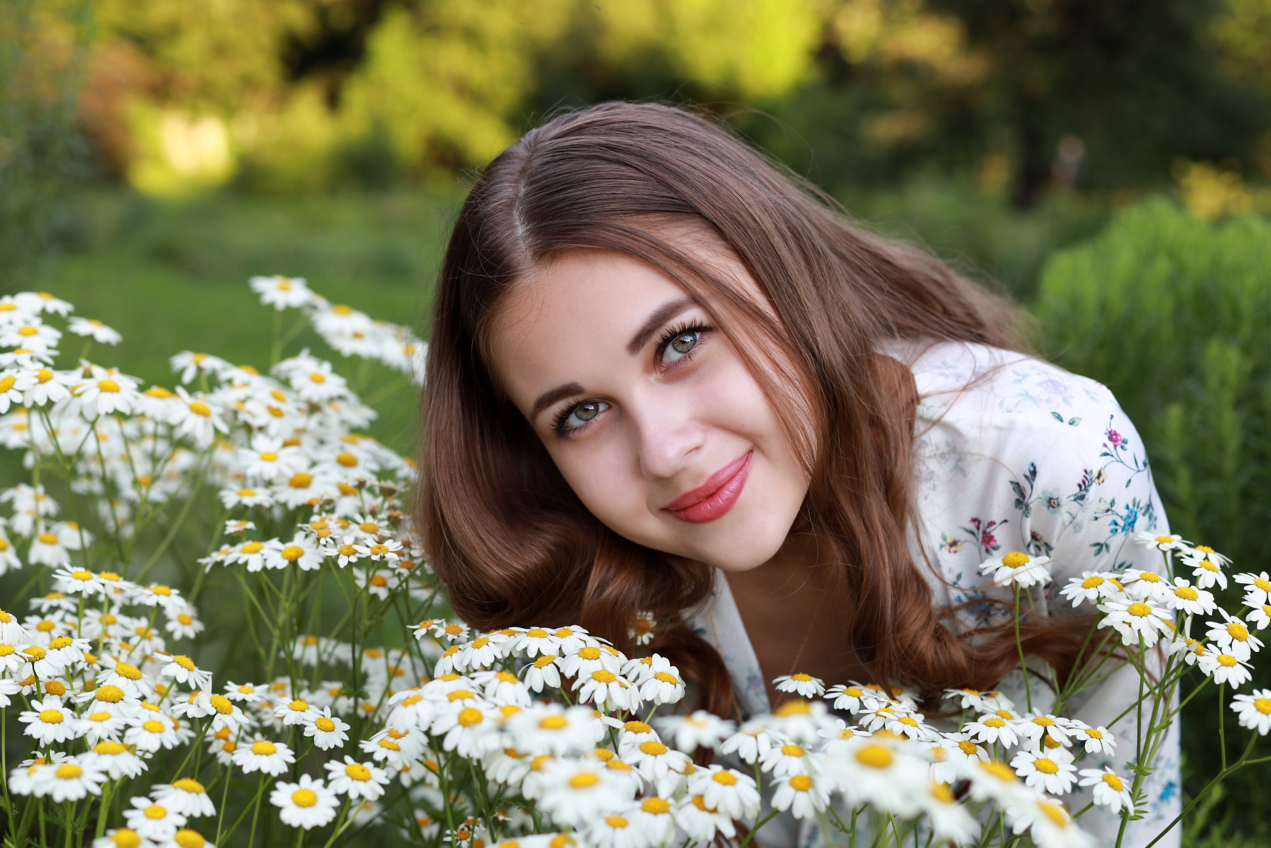 Фотосессия в ромашках