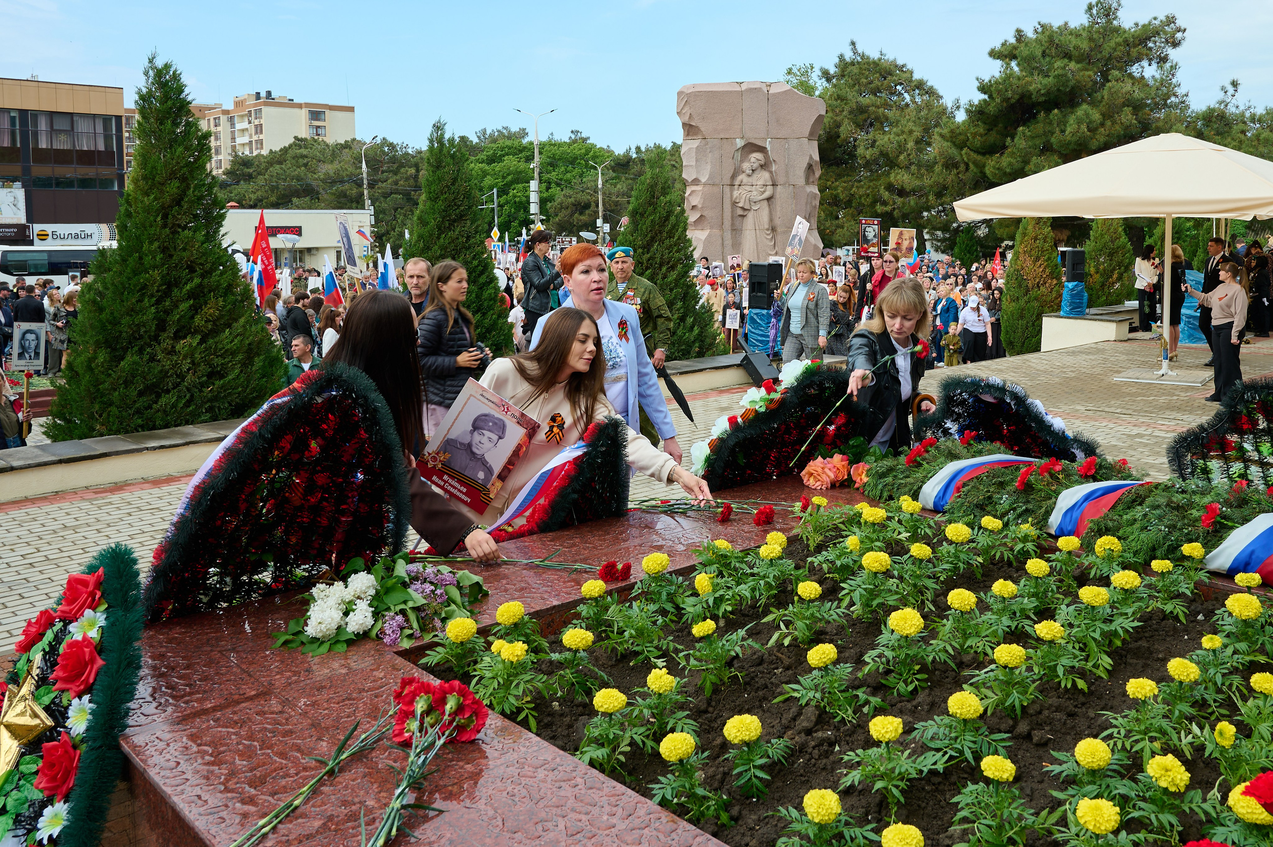 Митинг 9 мая. Кабардинка. Жизнь курорта Кабардинка в фотографиях