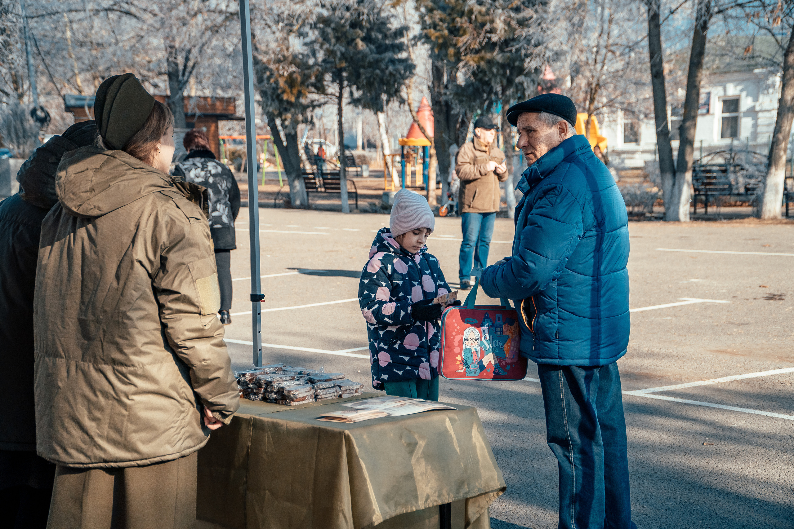 Акция «Блокадный хлеб». Новотитаровский Дом культуры