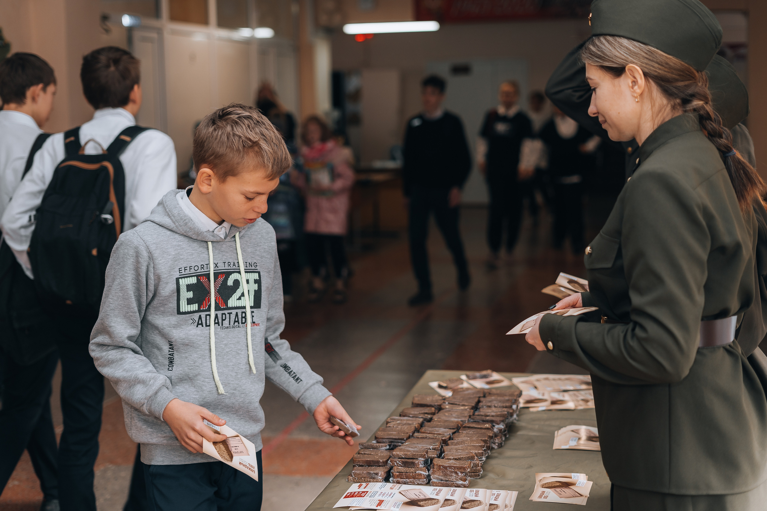 Акция «Блокадный хлеб». Новотитаровский Дом культуры