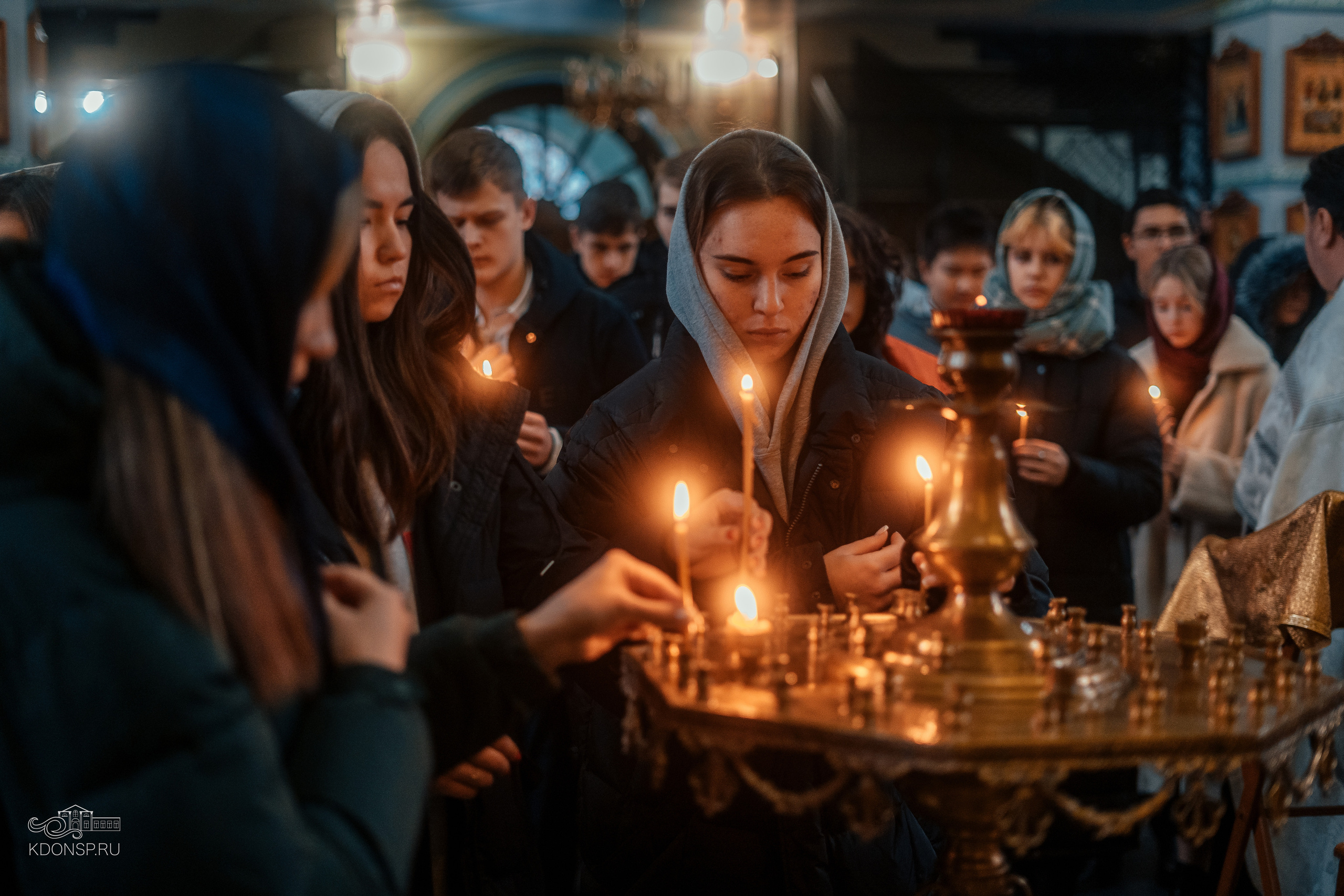 Молебен за учащихся и учащих. Новотитаровский Дом культуры