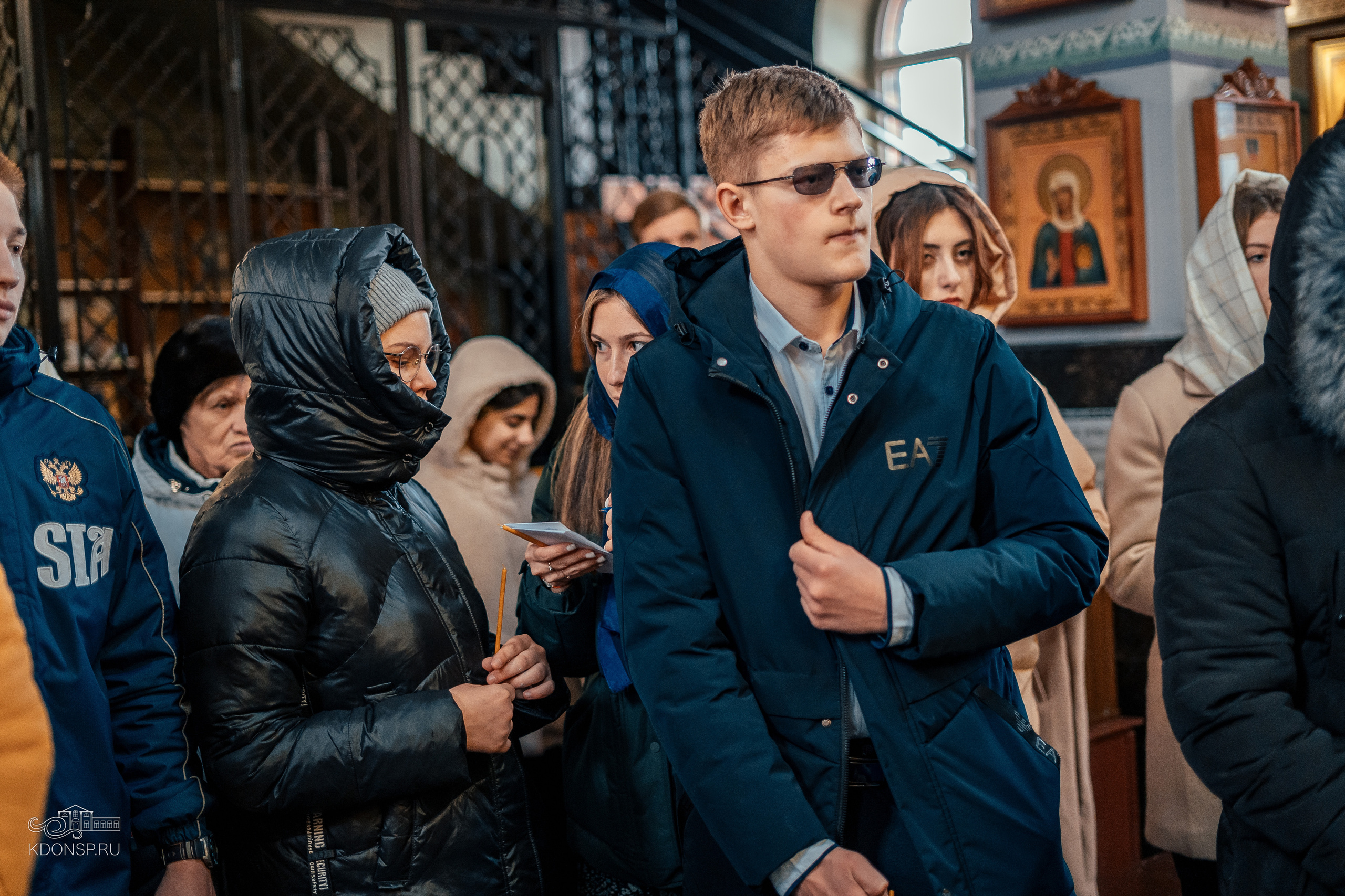 Молебен за учащихся и учащих. Новотитаровский Дом культуры