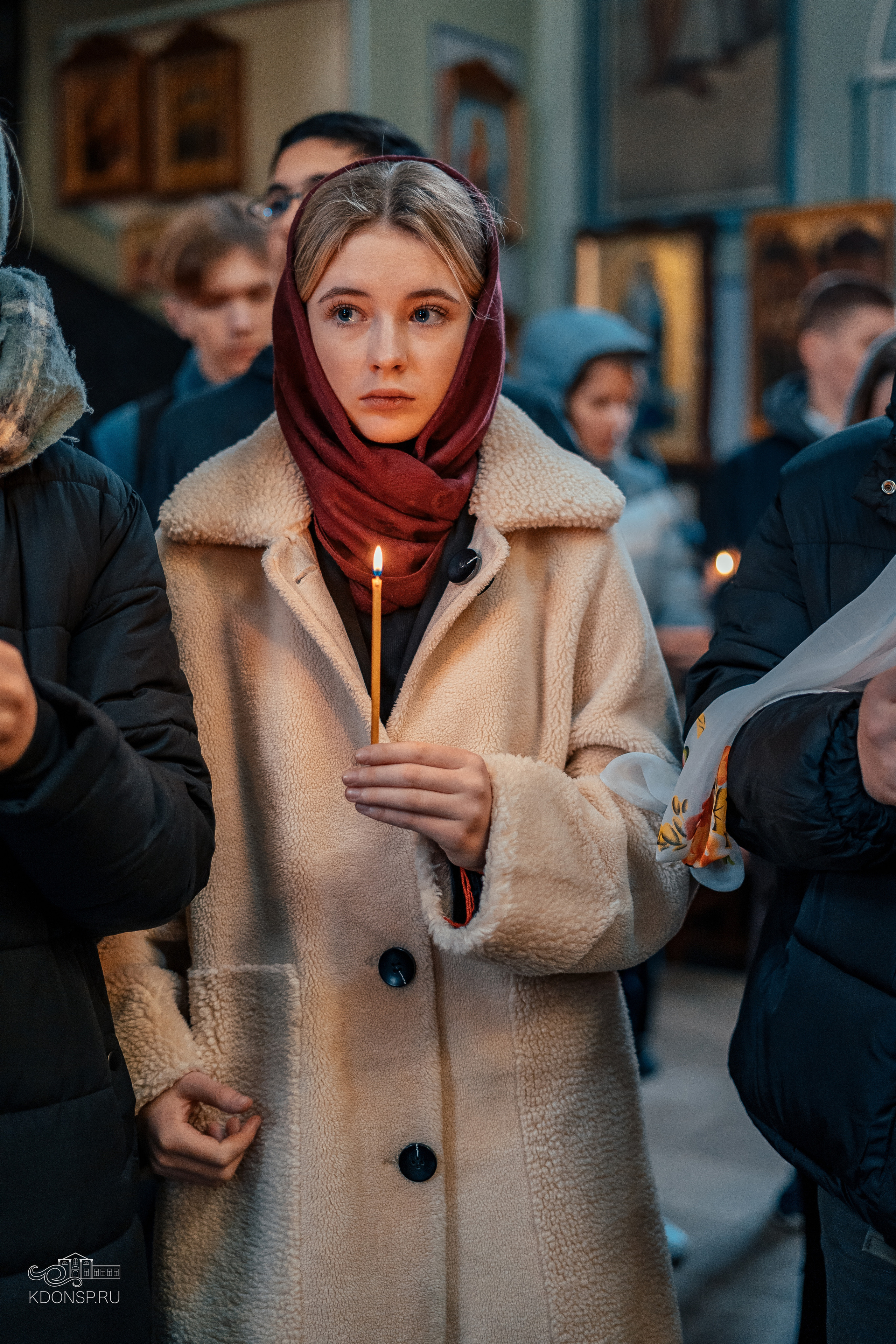 Молебен за учащихся и учащих. Новотитаровский Дом культуры