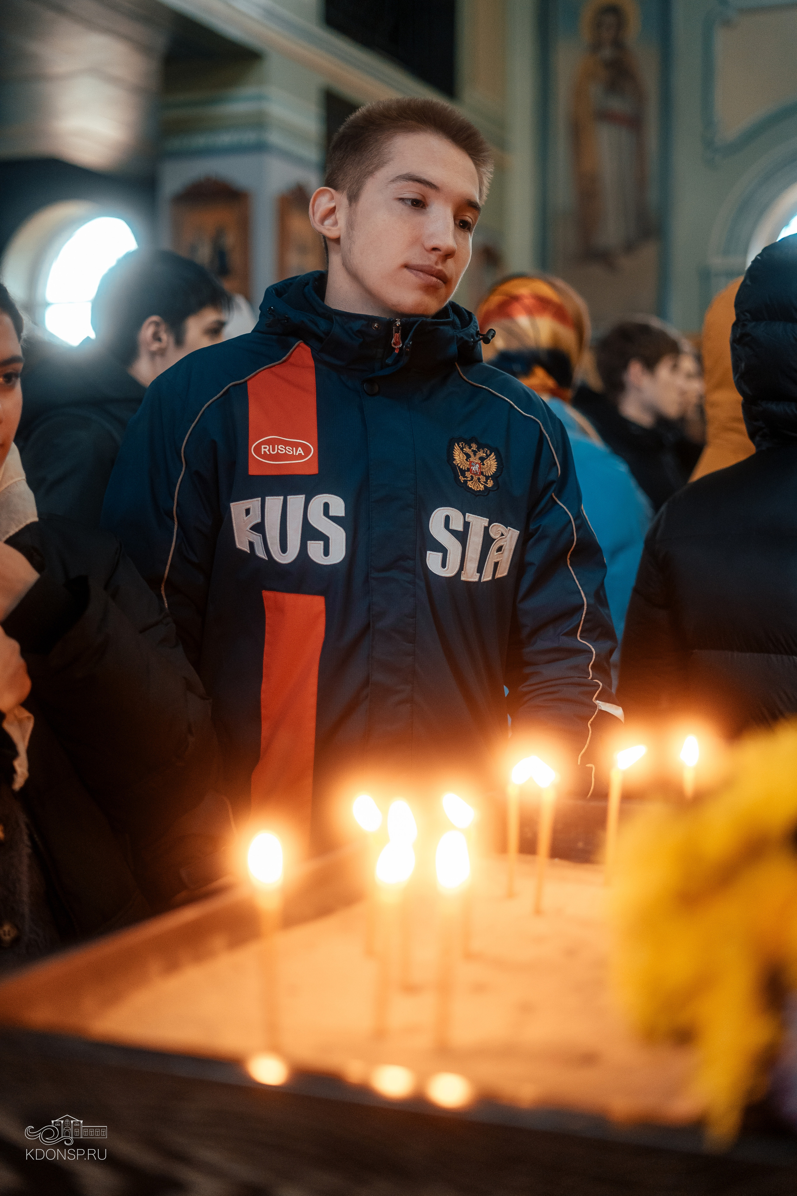 Молебен за учащихся и учащих. Новотитаровский Дом культуры