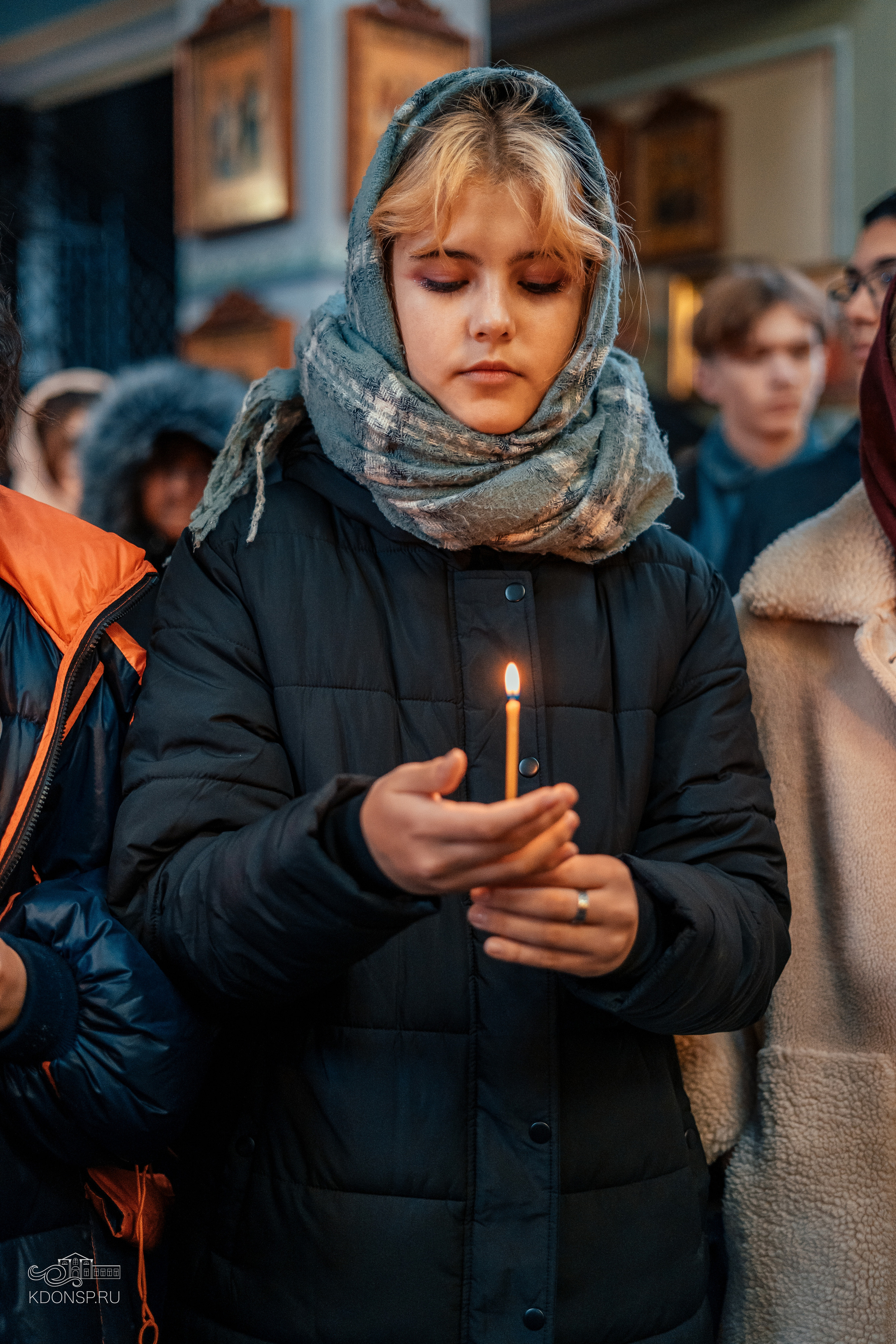 Молебен за учащихся и учащих. Новотитаровский Дом культуры