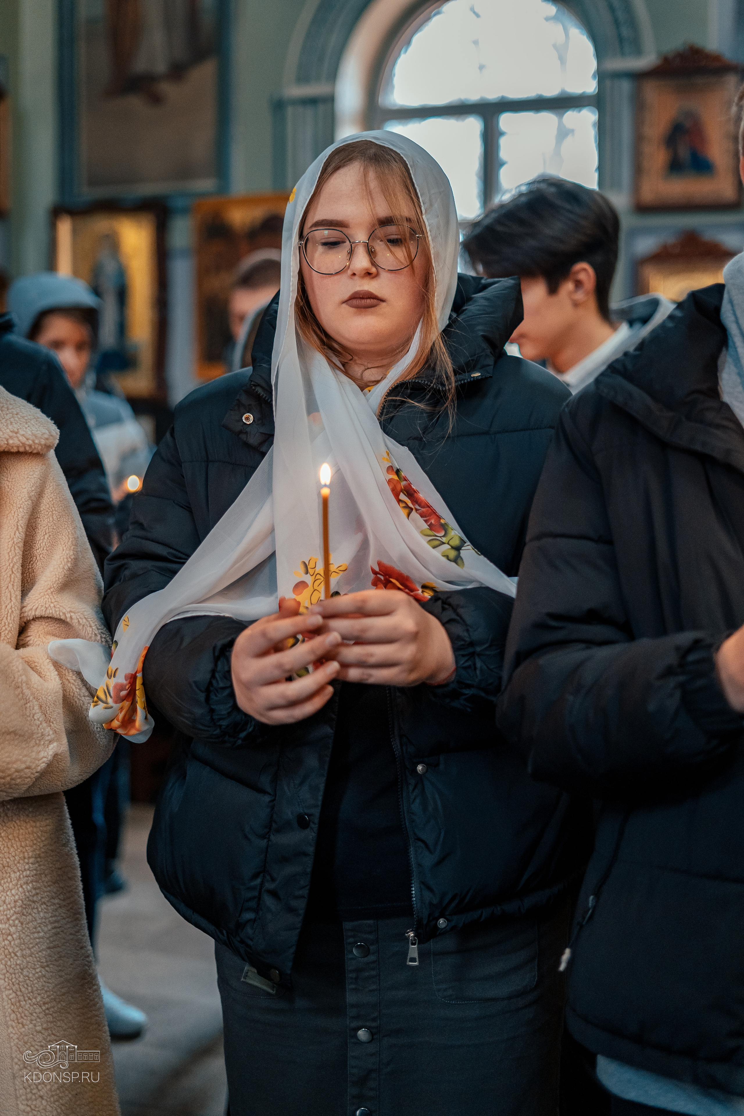 Молебен за учащихся и учащих. Новотитаровский Дом культуры