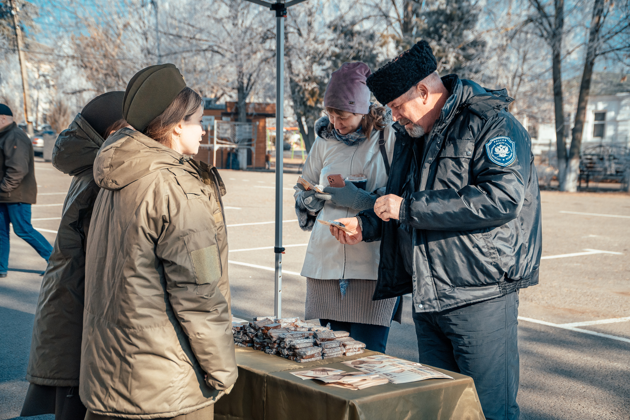Акция «Блокадный хлеб». Новотитаровский Дом культуры