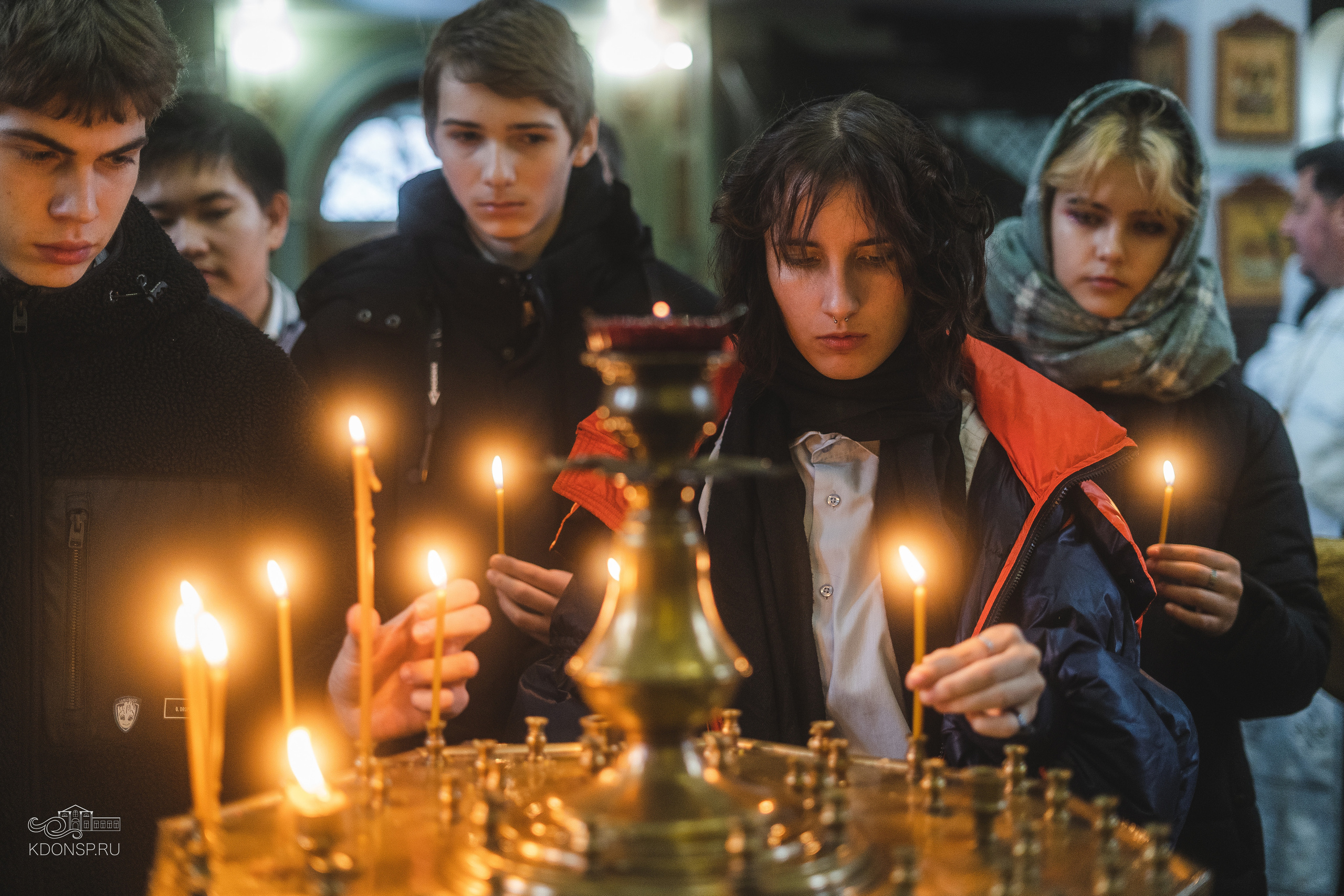 Молебен за учащихся и учащих. Новотитаровский Дом культуры