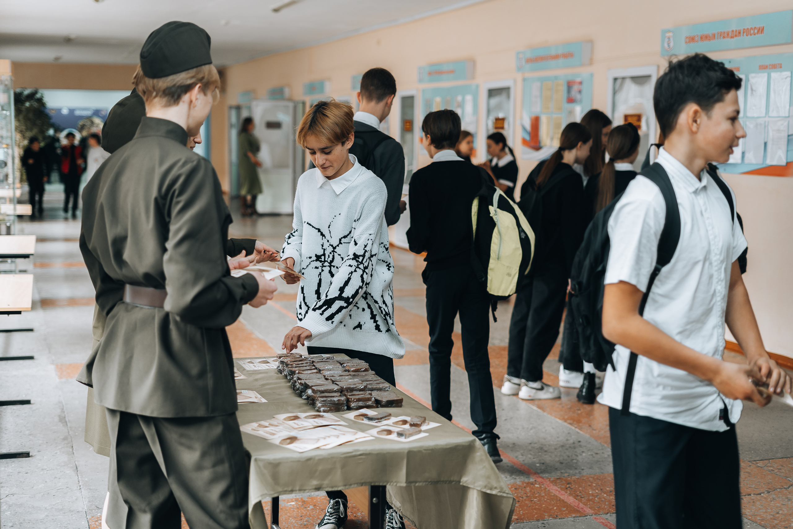 Акция «Блокадный хлеб». Новотитаровский Дом культуры