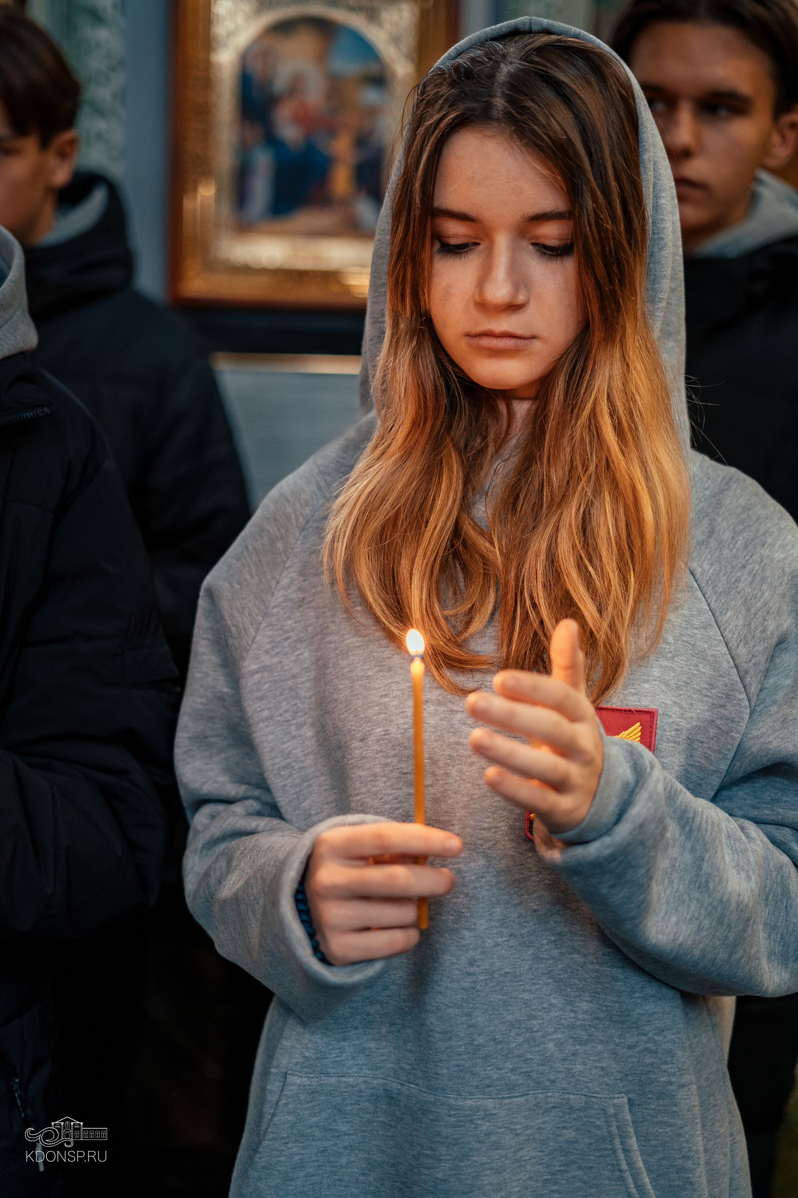 Молебен за учащихся и учащих. Новотитаровский Дом культуры