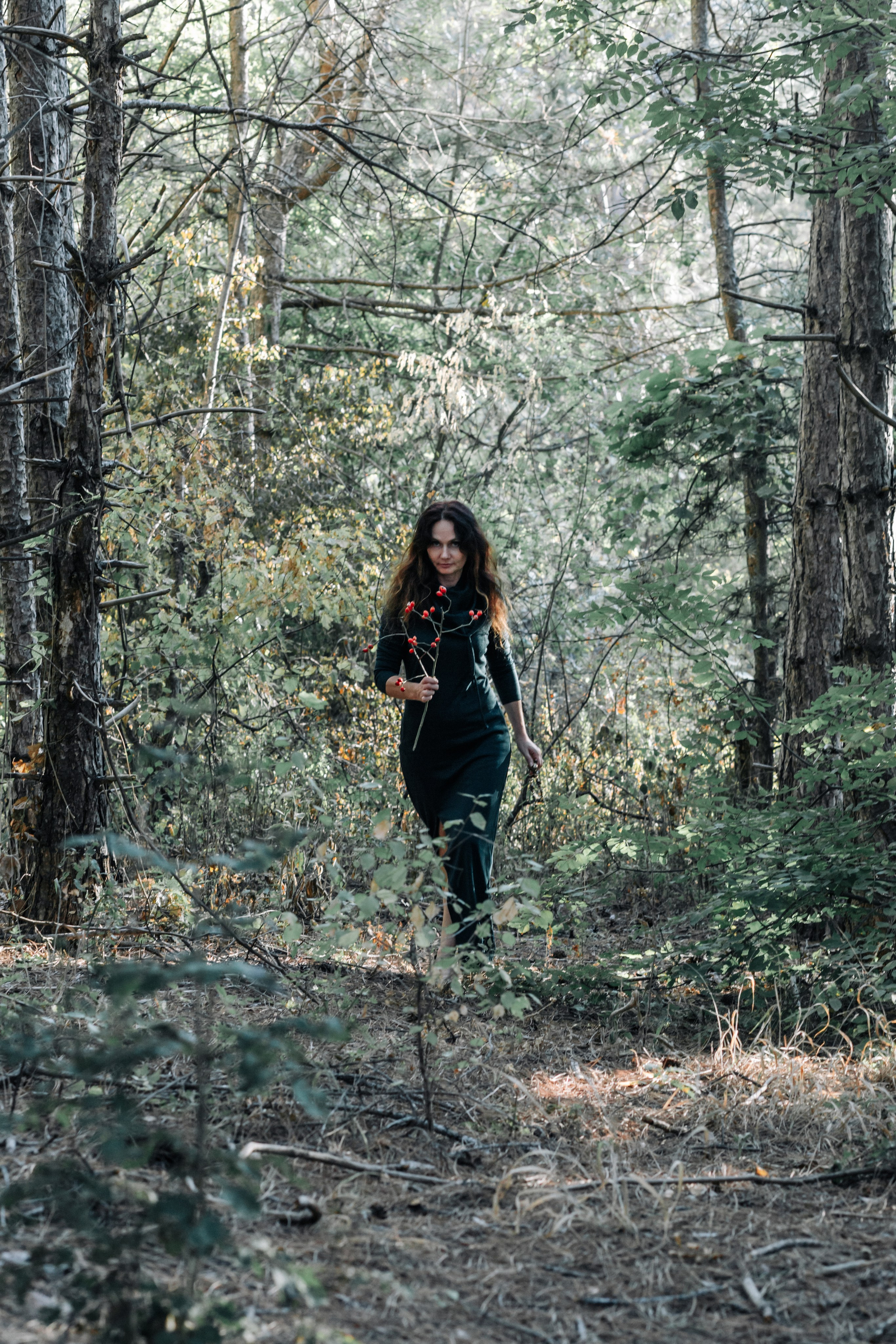 фотосъёмка в лесу для женщины