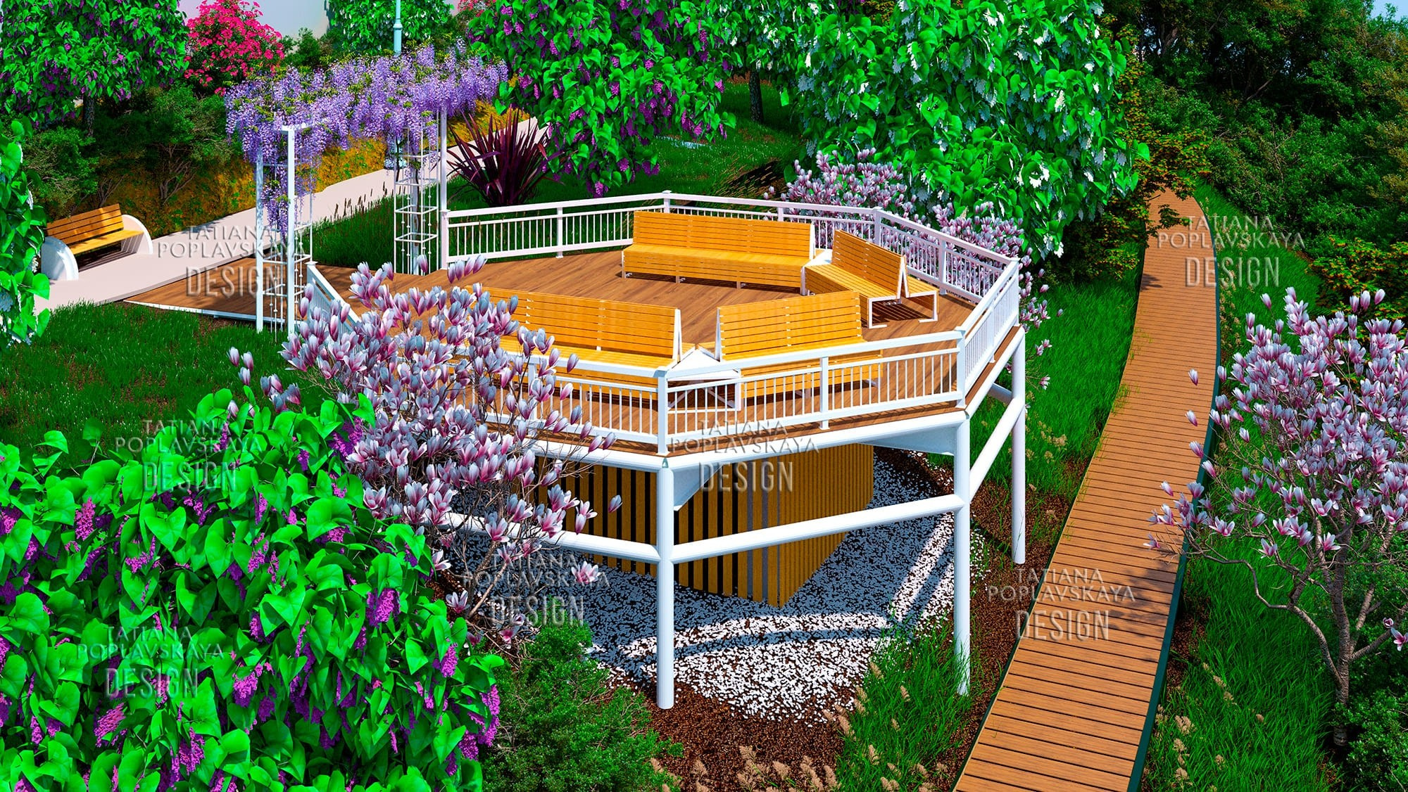 «Парящий остров» смотровая площадка парка 80-летия Краснодарского края. Интерьерный дизайнер в Сочи Поплавская Татьяна. Проектирование интерьеров и организация процесса ремонта