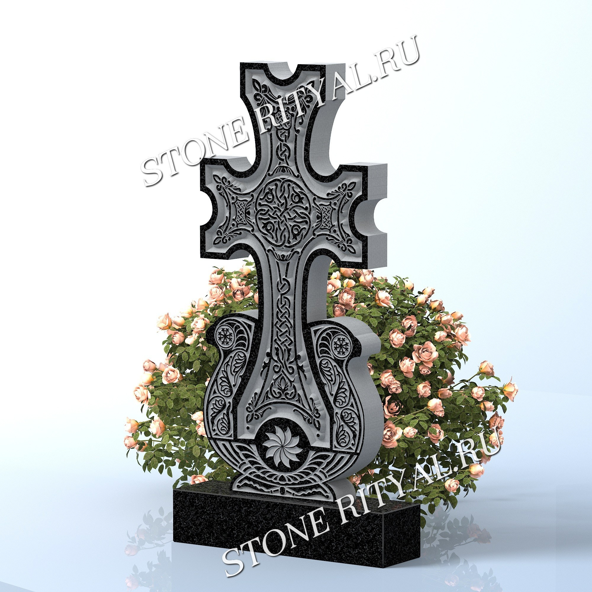 Вертикальные памятники фигурные. Изготовление и установка памятников в Москве и МО