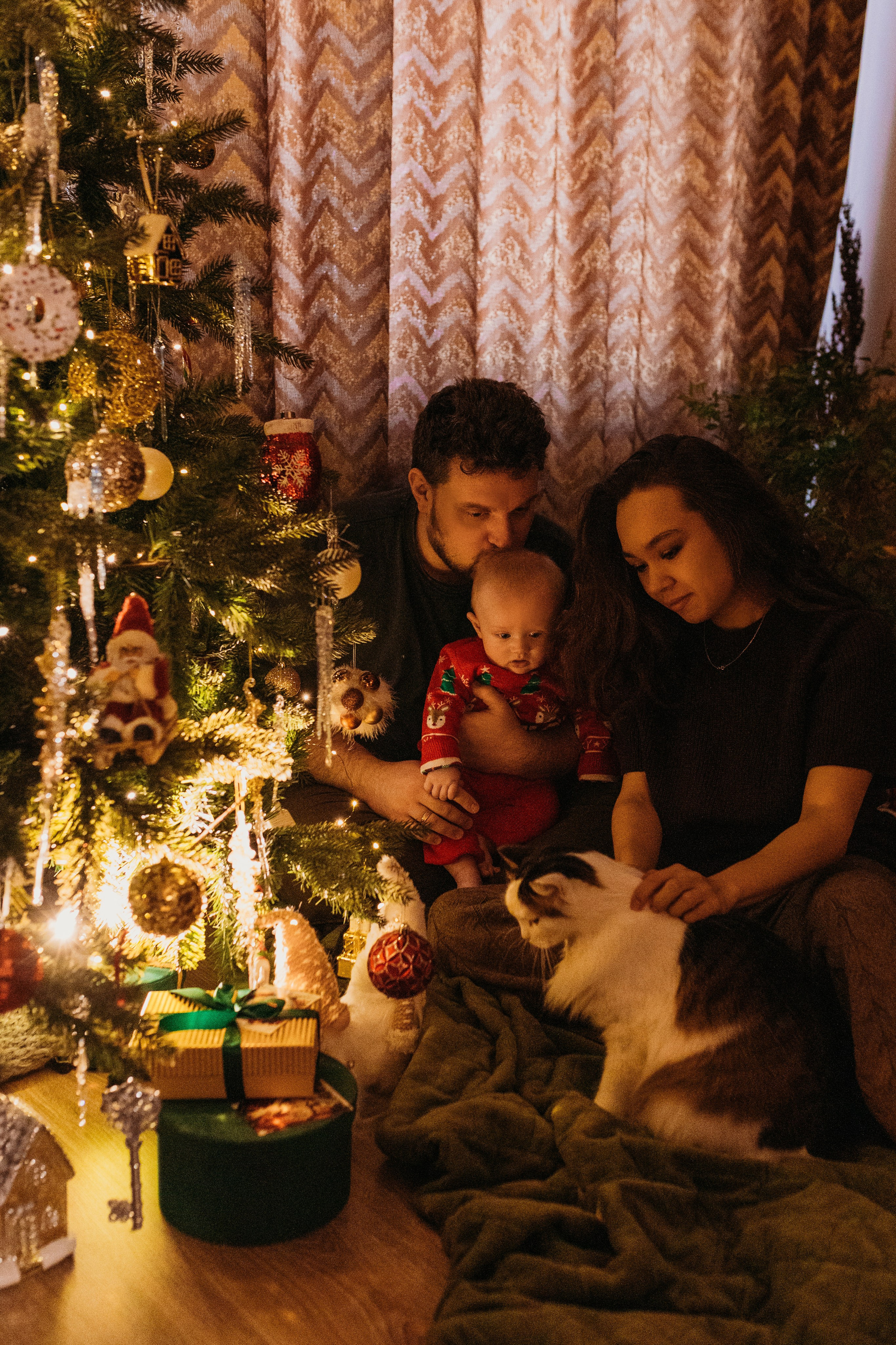 Домашняя новогодняя фотосессия. Фотограф новорожденных в г. Барнаул Ренпенинг Катерина