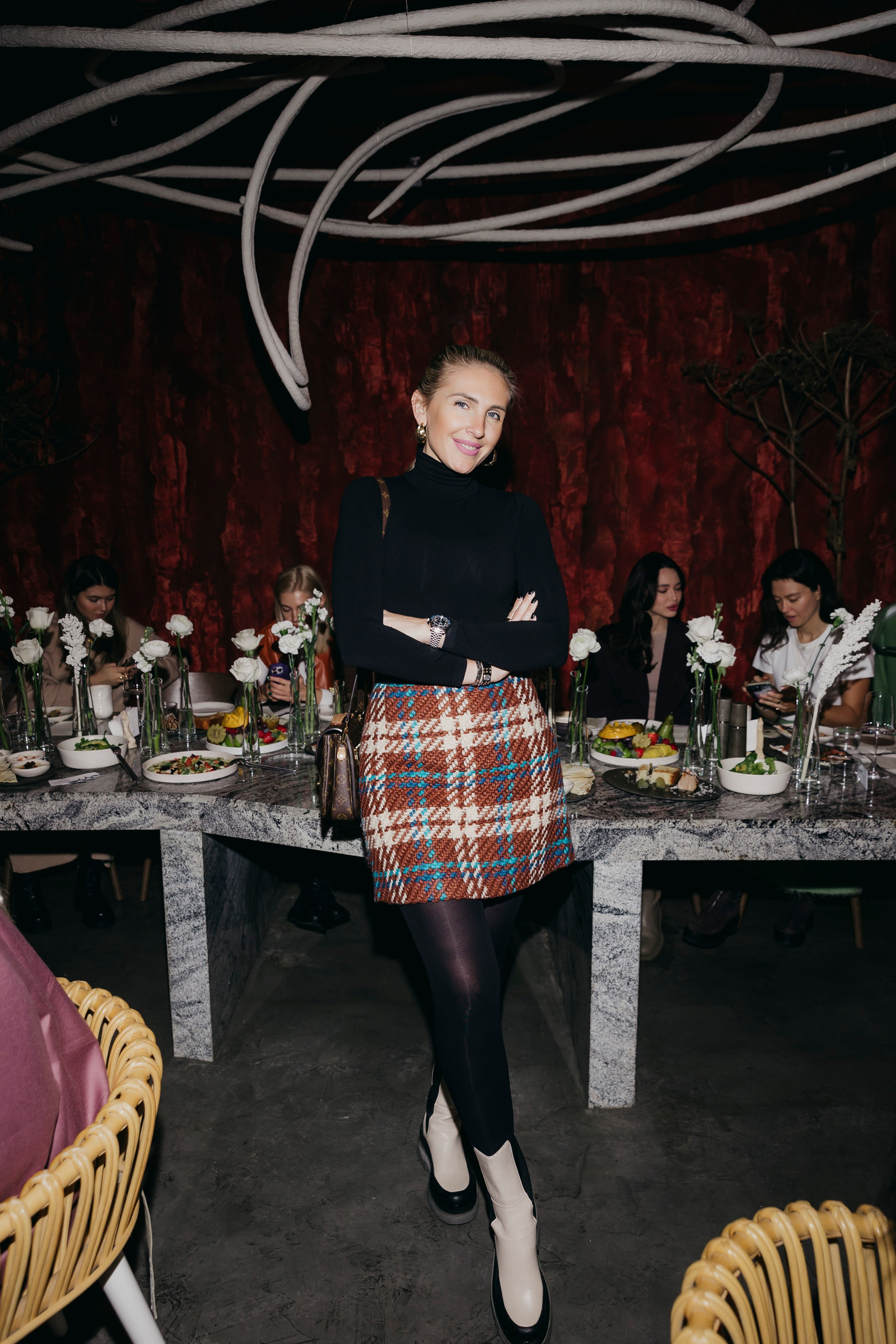 Маргарита Иноземцева на бранче-знакомтве с Паруйром Минасяном