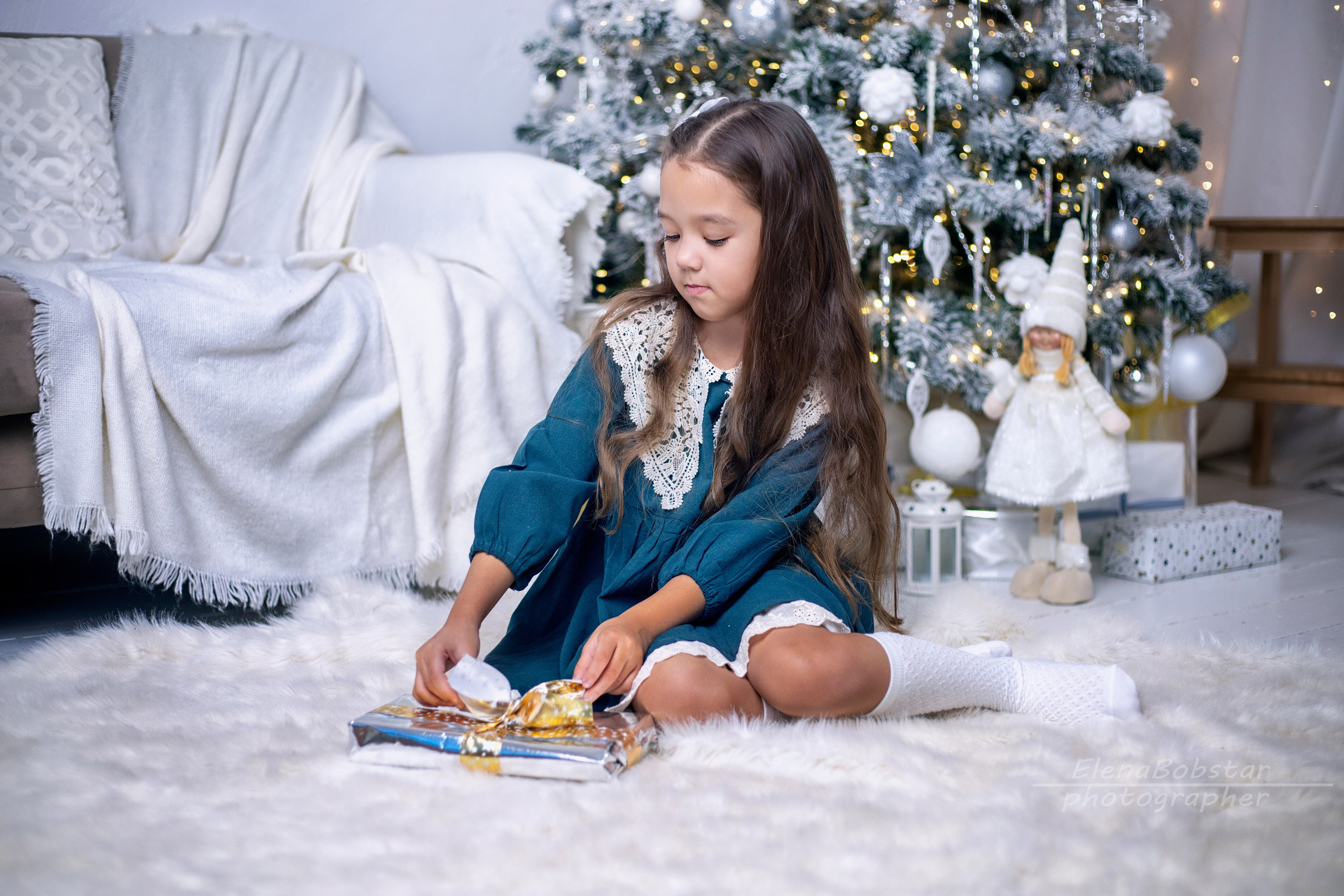 НОВОГОДНИЕ СТУДИЙНЫЕ ДЕТСКИЕ ПОРТРЕТЫ. Семейный и детский фотограф в Тюмени Елена Старцева