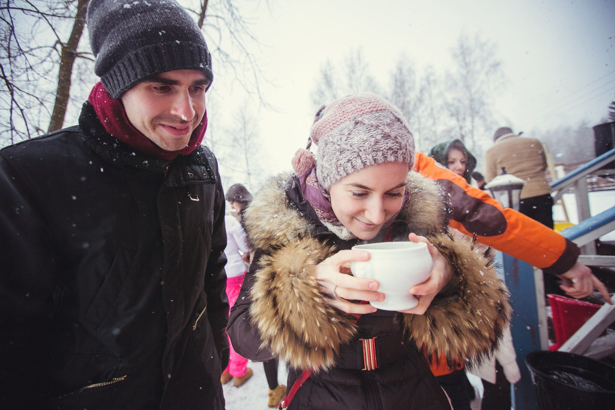 Зимняя свадьба в русских традициях. Семейный, портретный и свадебный фотограф в Санкт-Петербурге и Москве