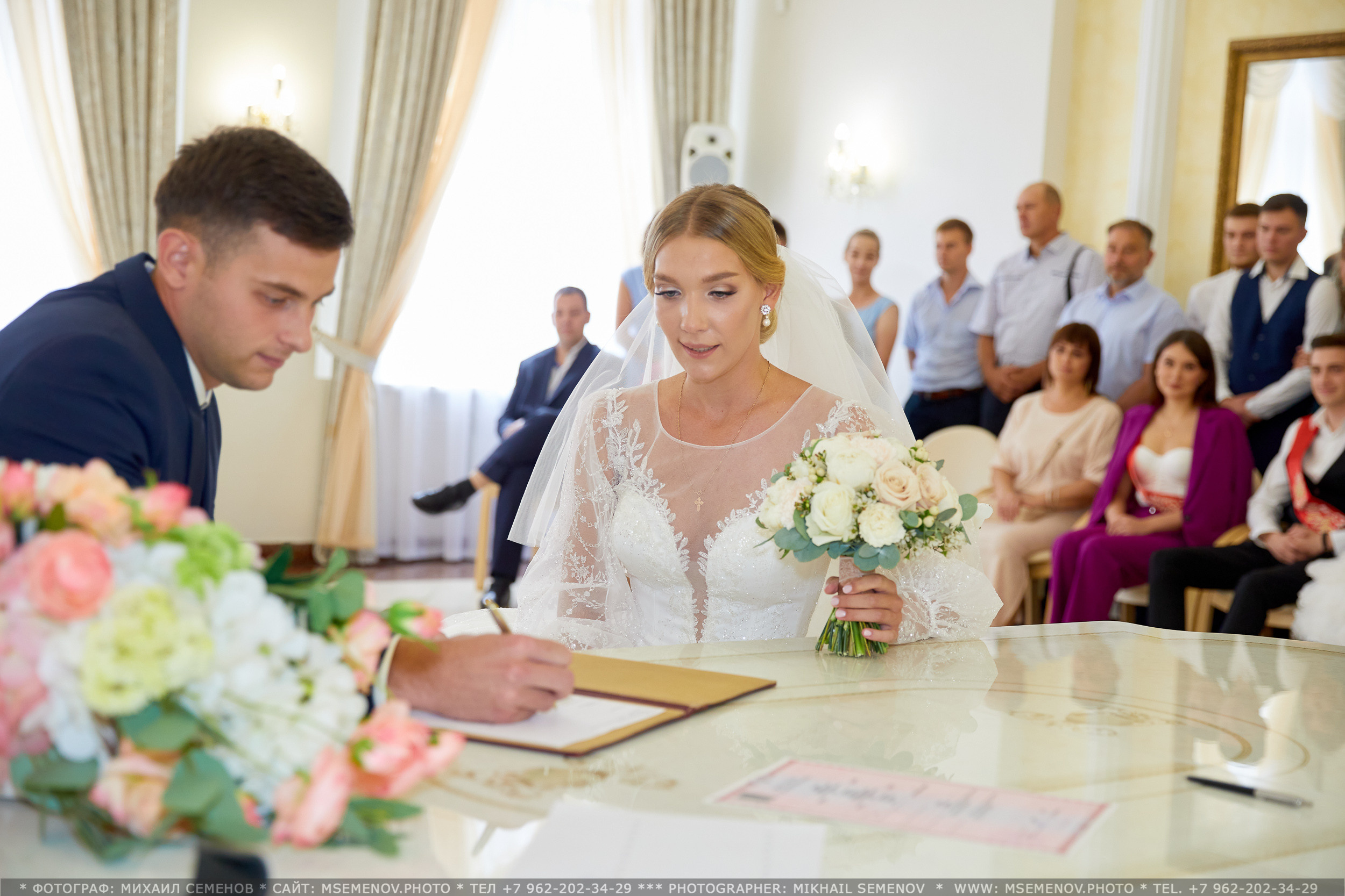 Свадьба Дарины и Андрея. Photographer for business Mikhail Semenov. Aqua photo studio, photo school