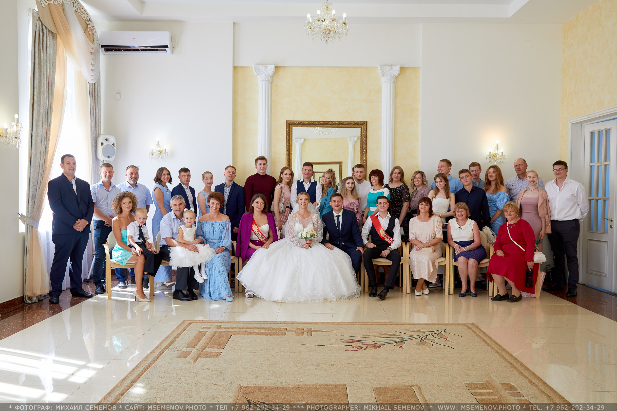 Свадьба Дарины и Андрея. Photographer for business Mikhail Semenov. Aqua photo studio, photo school