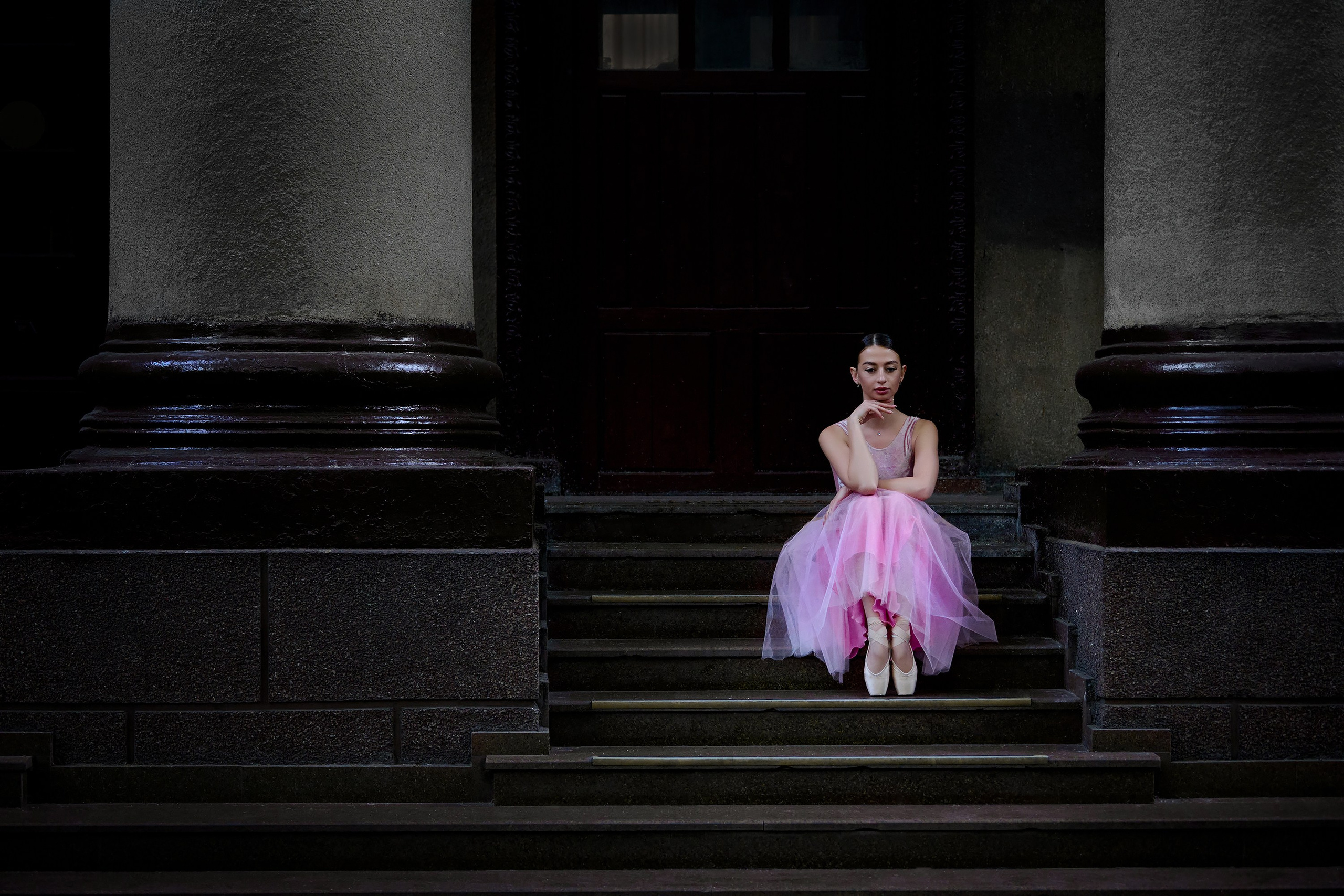 Краснодарский край, локация, фотосессия, ступени, колоны