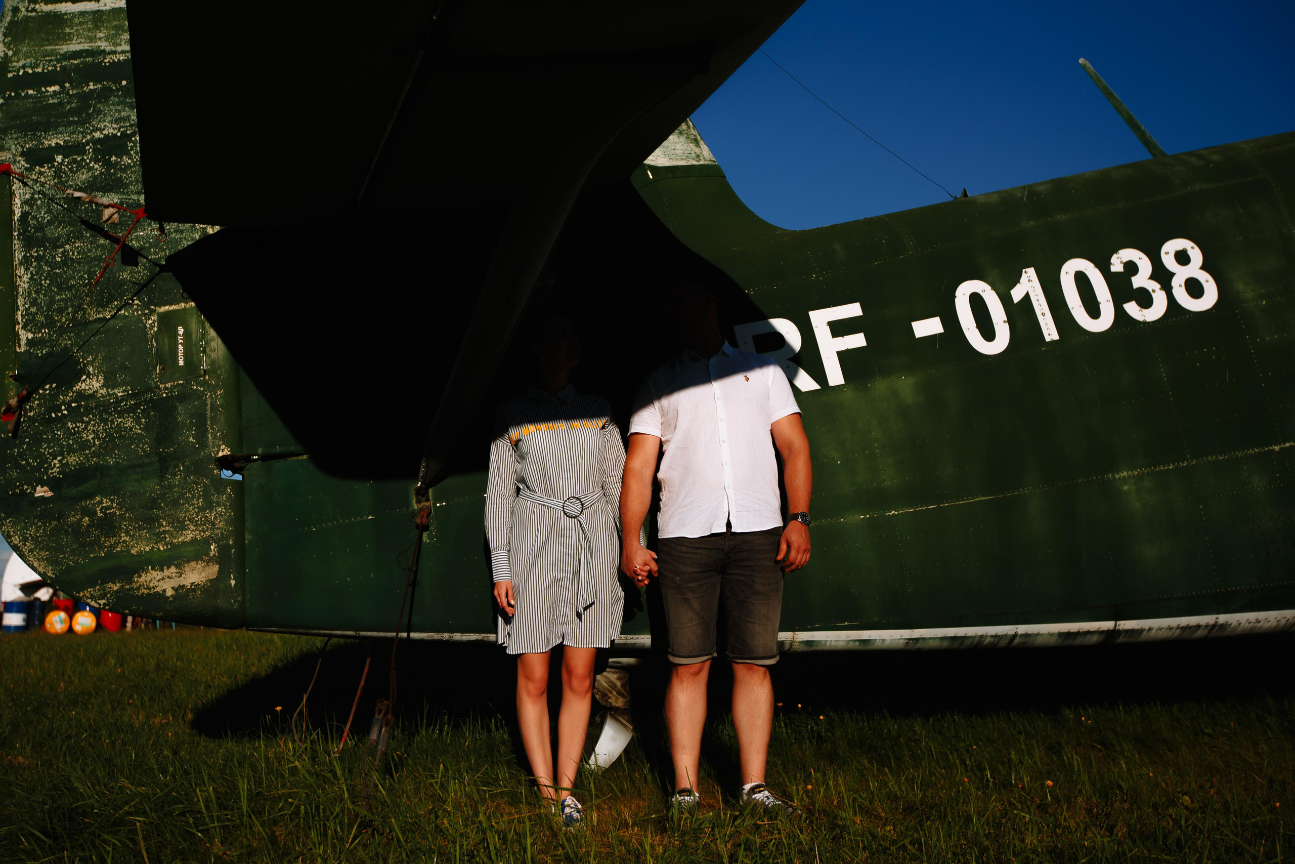 Кристина и Вадим на Богородском аэродроме. Wedding, romantic photo, family holidays. Workshops