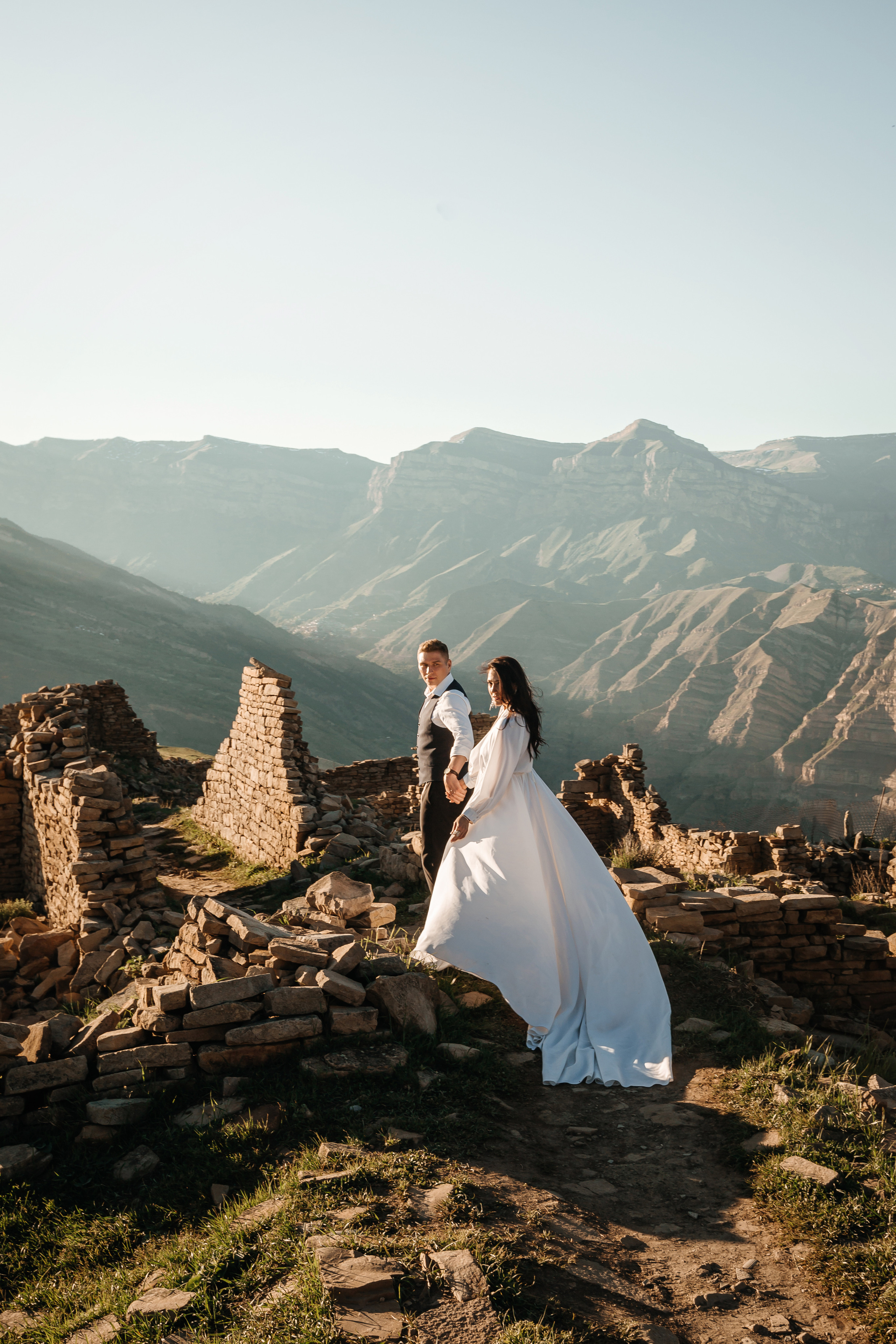 Пять длинных дней свадебного путешествия Тани и Миши в Дагестане. Wedding, romantic photo, family holidays. Workshops