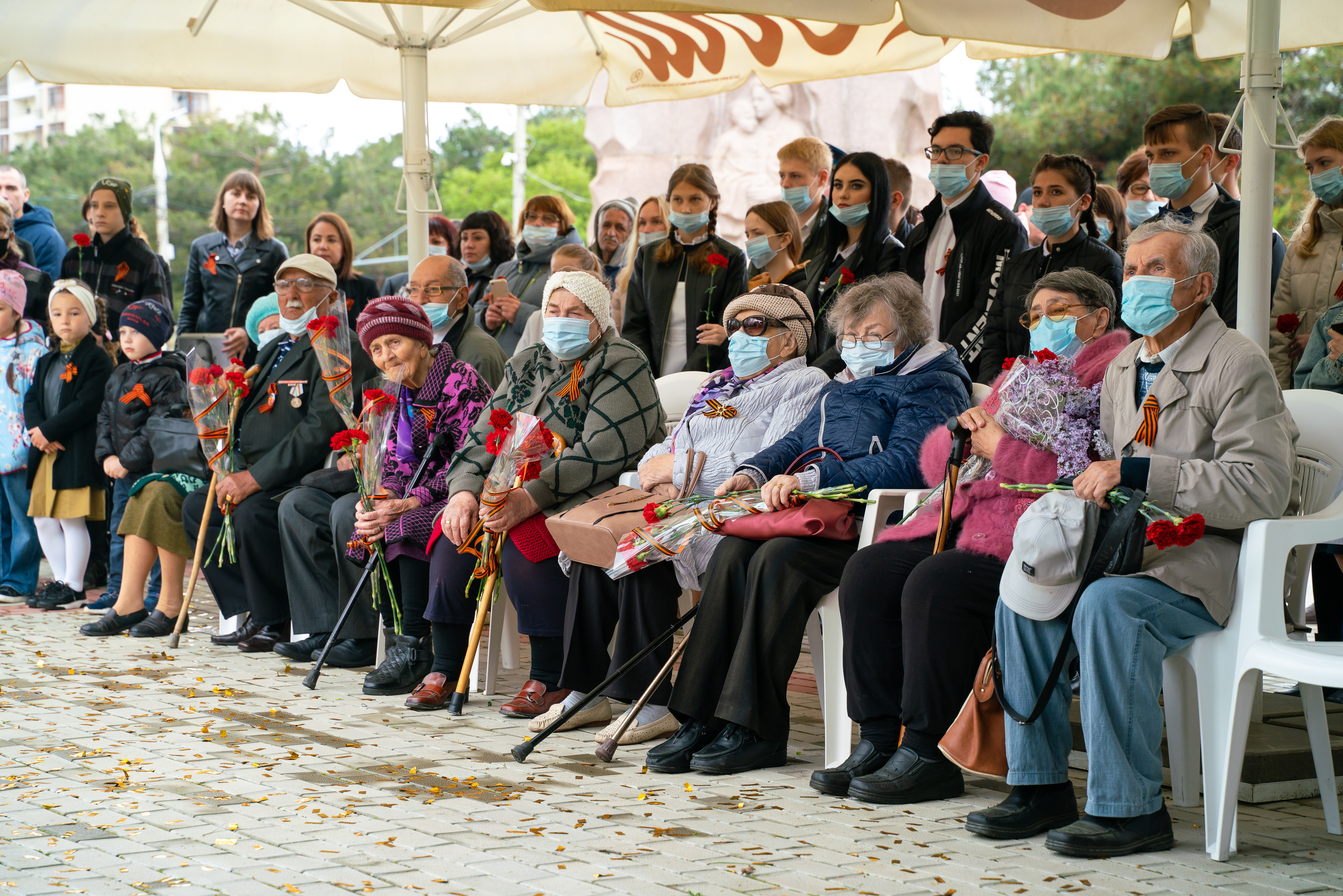 Митинг 9 мая. Жизнь курорта Кабардинка в фотографиях
