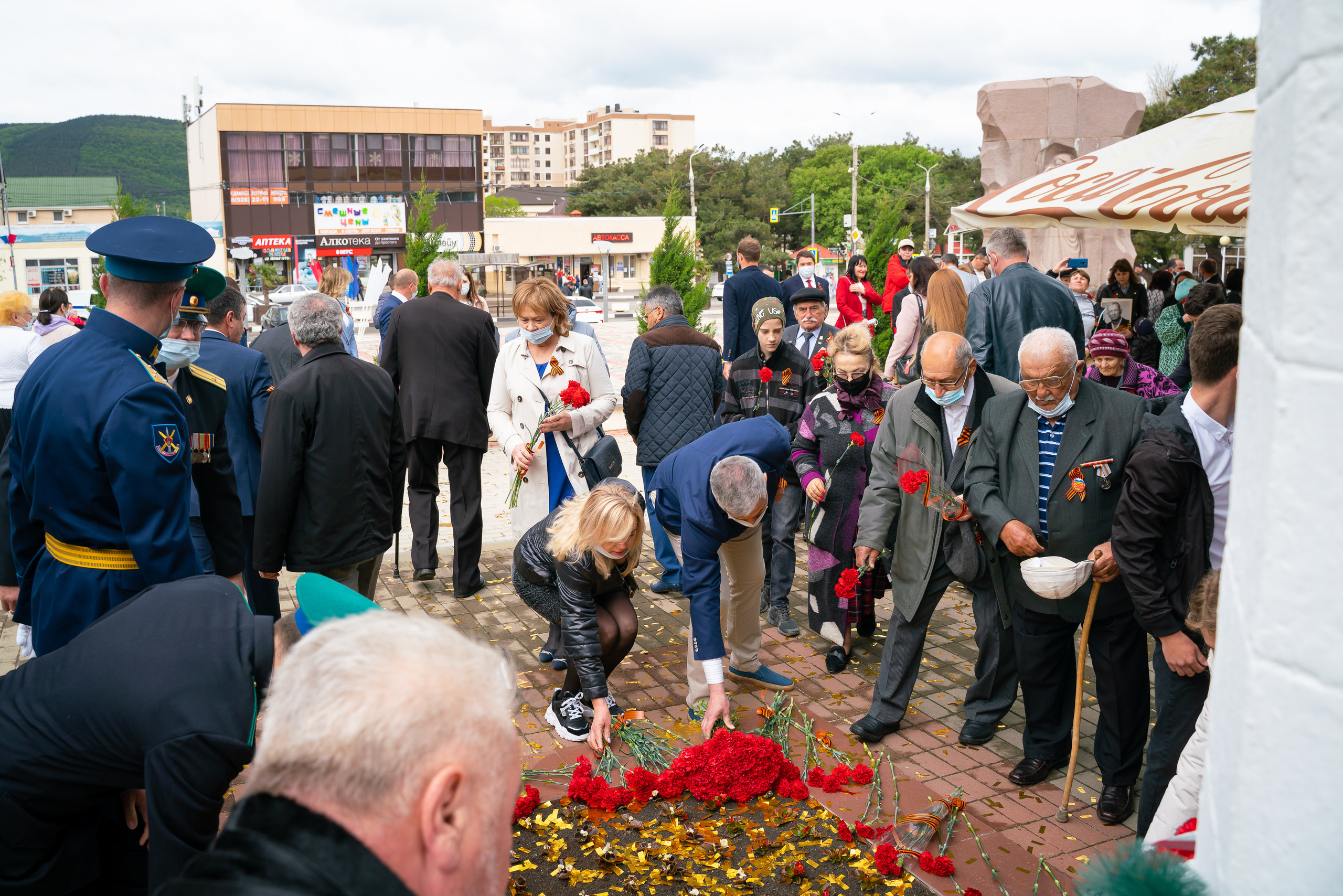 Митинг 9 мая. Жизнь курорта Кабардинка в фотографиях