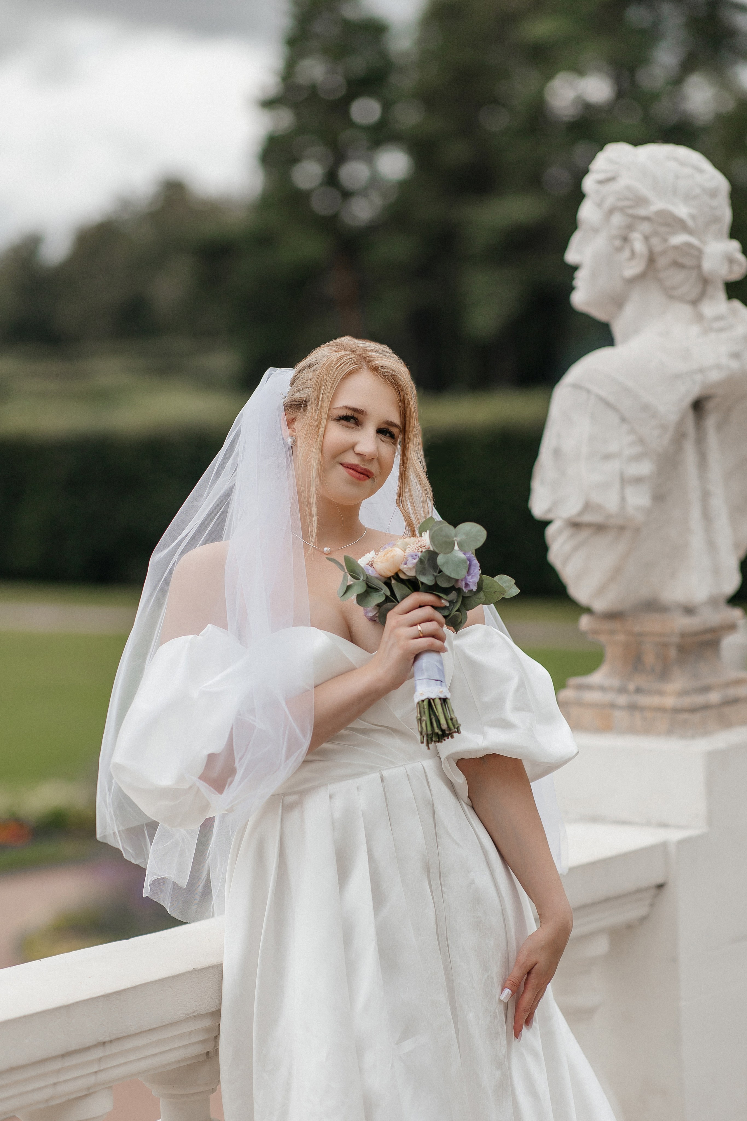 свадебная фотосессия в усадьбе Архангельское