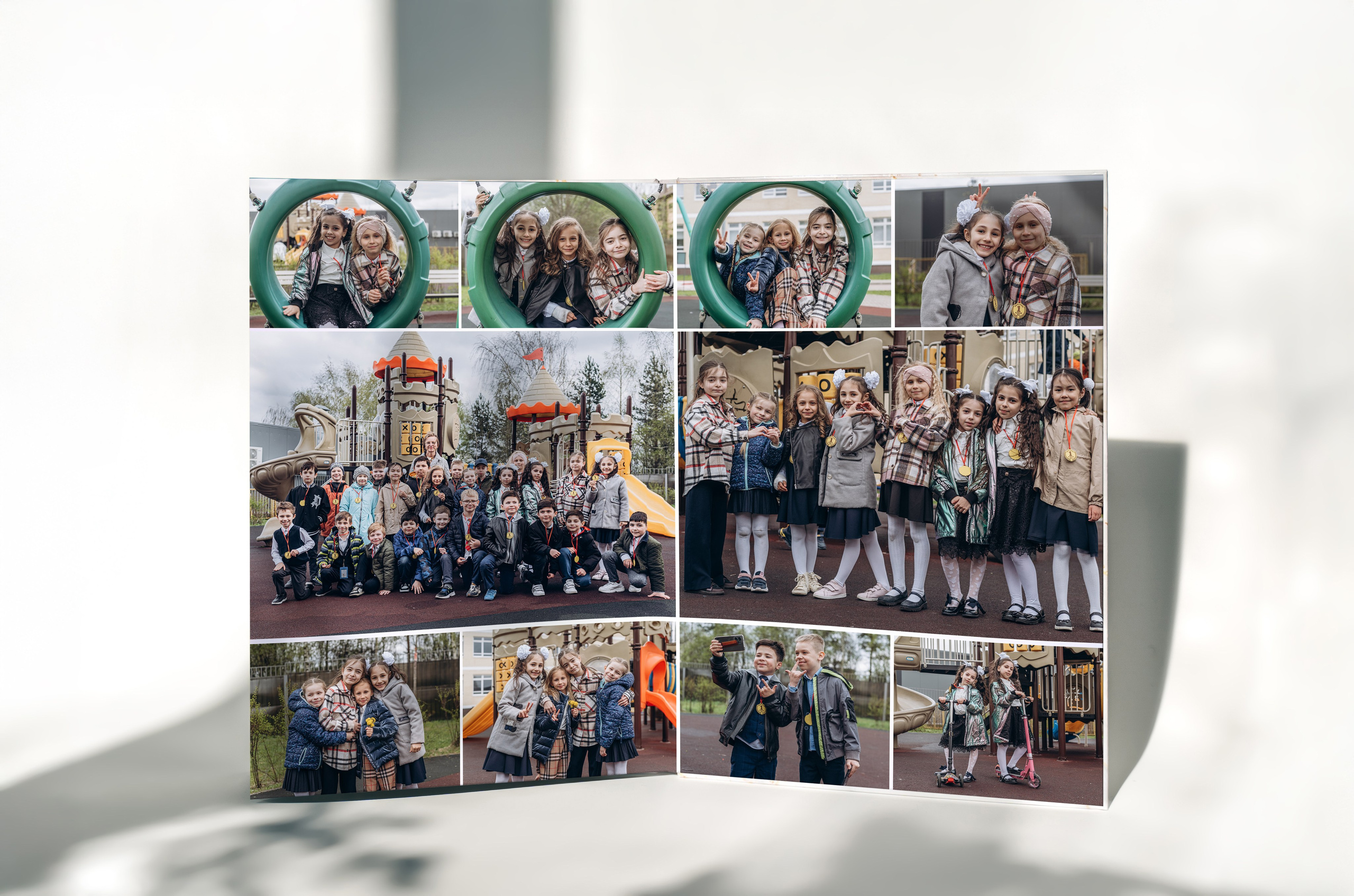 Выпускной альбом 1 класса — фотосессия в школе, деликатная ретушь и дизайн в Москве. MILATE — выпускные альбомы, фотосессии и видео в Москве