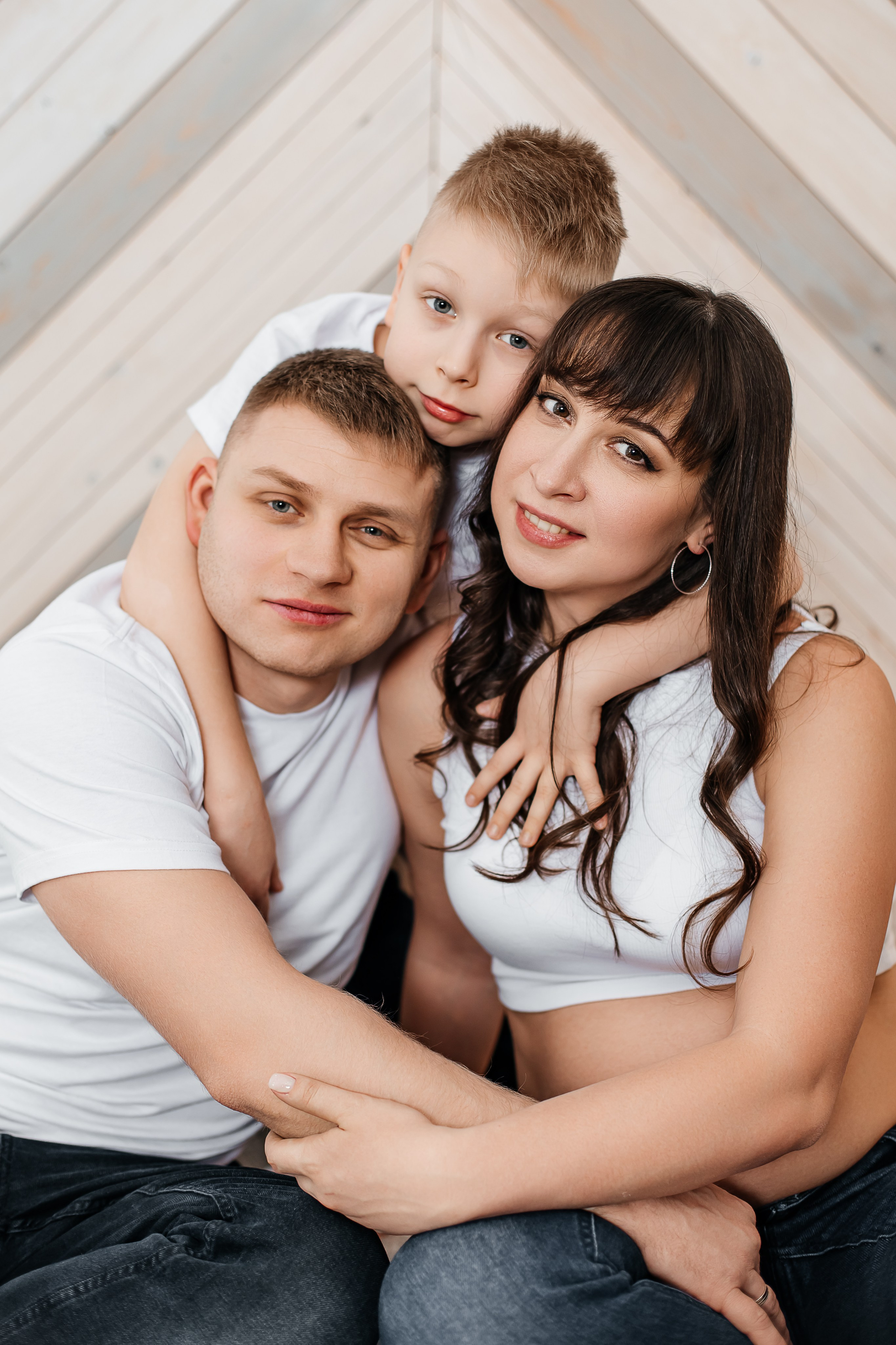 Ольга, Алексей и Артём в Cross Studio. Семейный и детский фотограф Комина Елена, Власиха, Одинцово