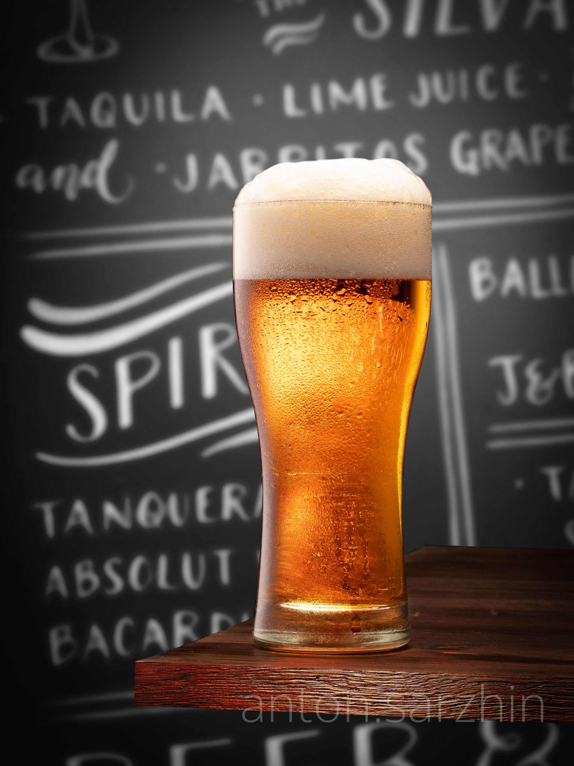 Рекламное фото пива