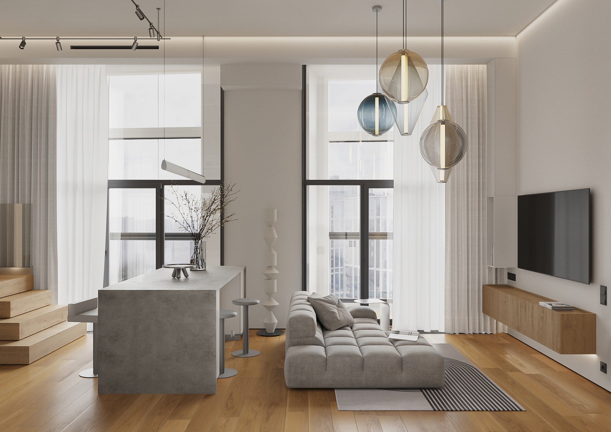 Визуализация квартиры в ЖК Событие. 3D визуализатор интерьеров Ксения Жарко