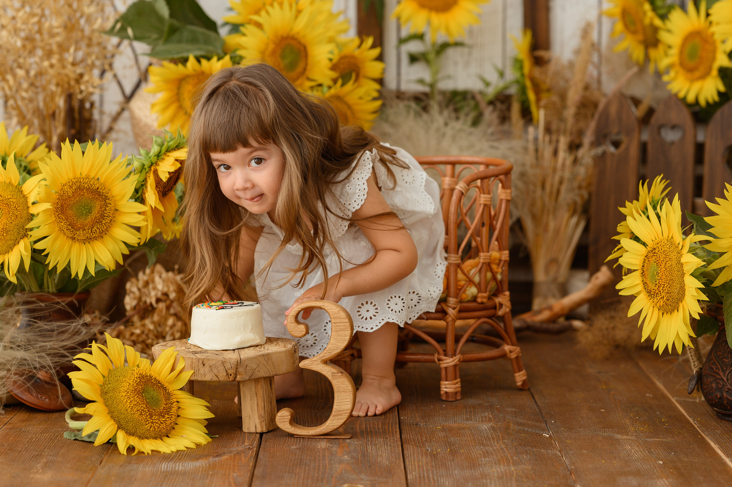 Альмина и подсолнухи. Детский и семейный фотограф Ирина Гладких